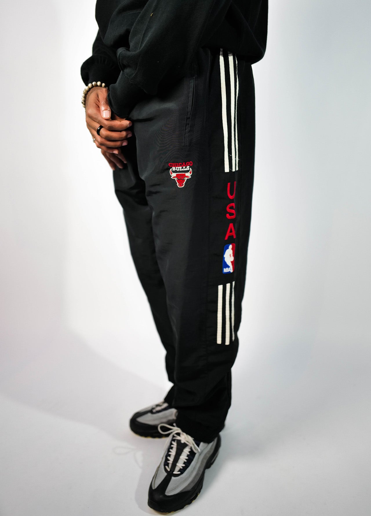 CHICAGO BULLS STARTER PANTALON TRACKBOTTOM SURVÊTEMENT VINTAGE 90'S