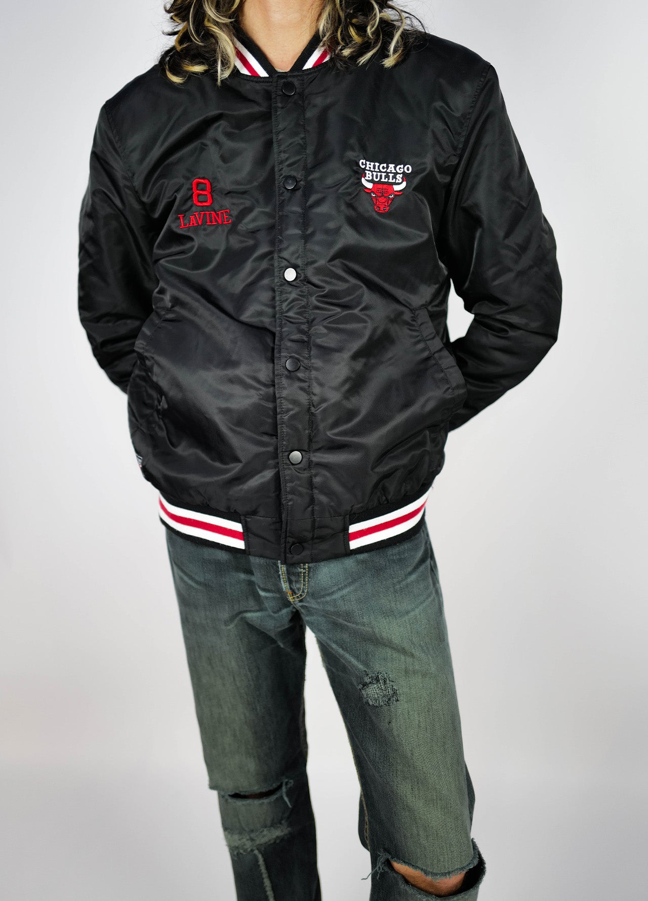 Jacket, Zack Lavine, Chicago Bulls, 90's
