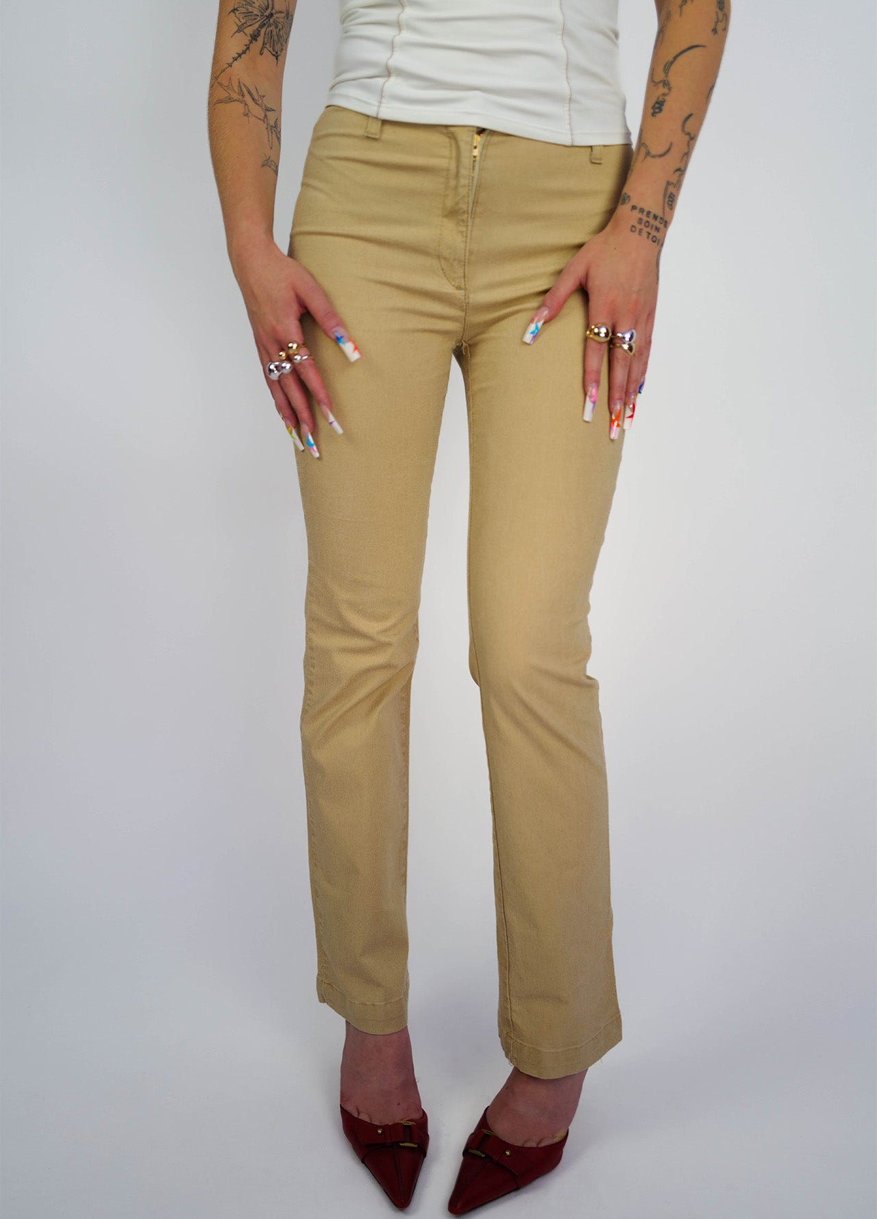 Pantalon-pants-chino-RoccoBarocco-Rocco-Barocco-vintage-2000-Y2K-beige-4