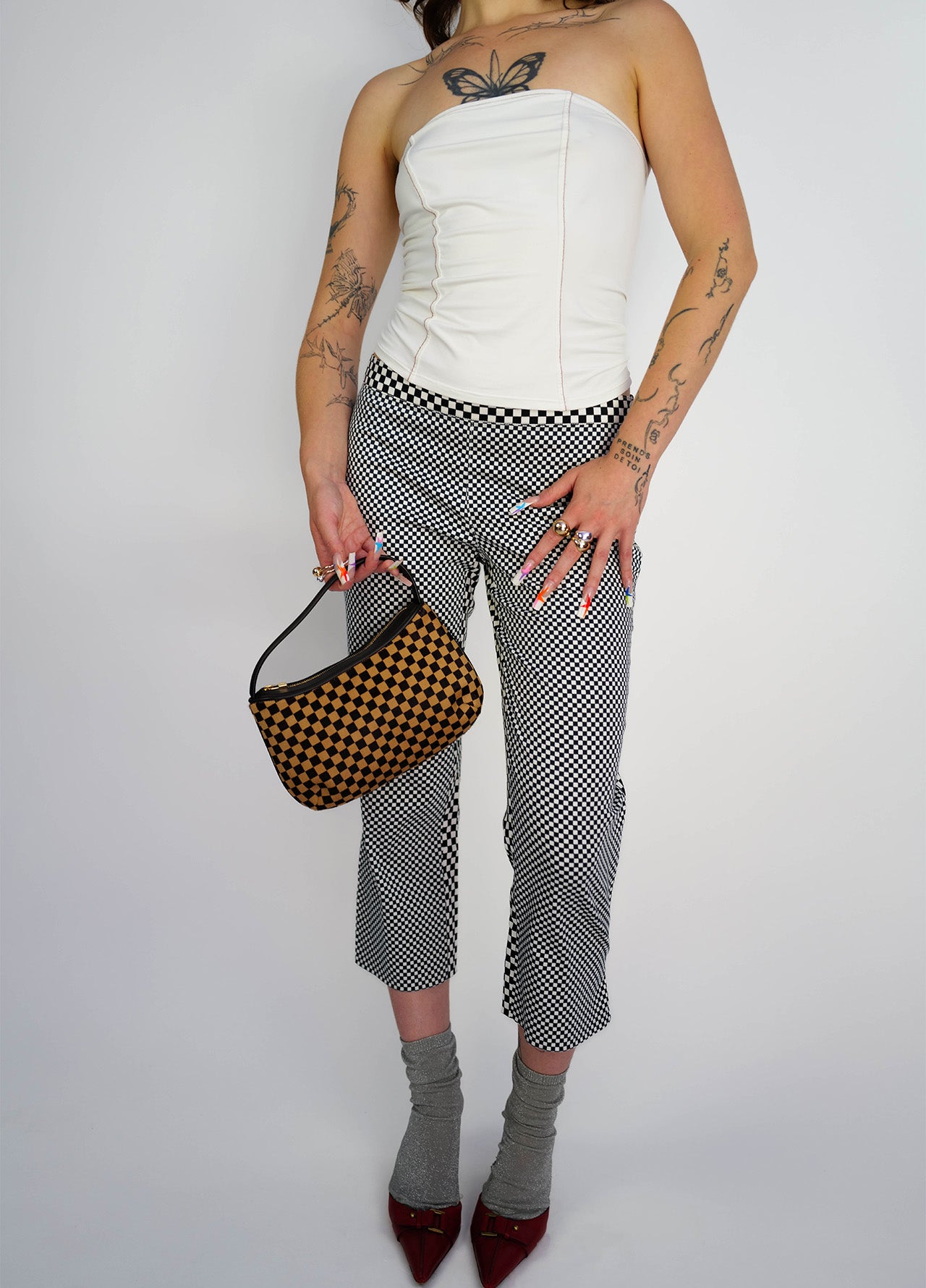 Sac-bag-main-LouisVuitton-LV-Damier-Sauvage-Vintage-2000-Y2K-Brun-brown-beige-7