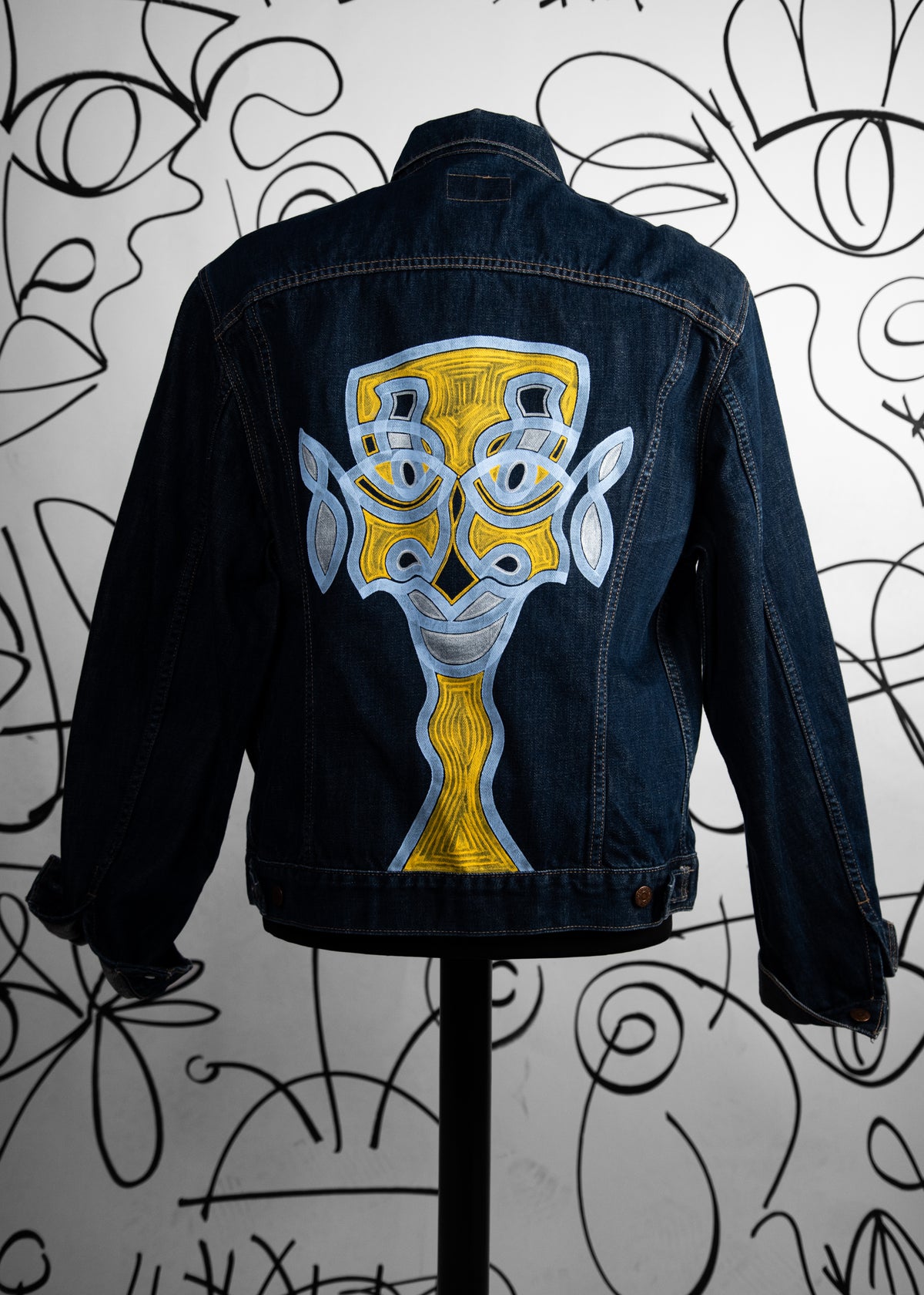 #11 Veste Levi's Perso Jaune Vintage Upcycled by Josua Carvalho