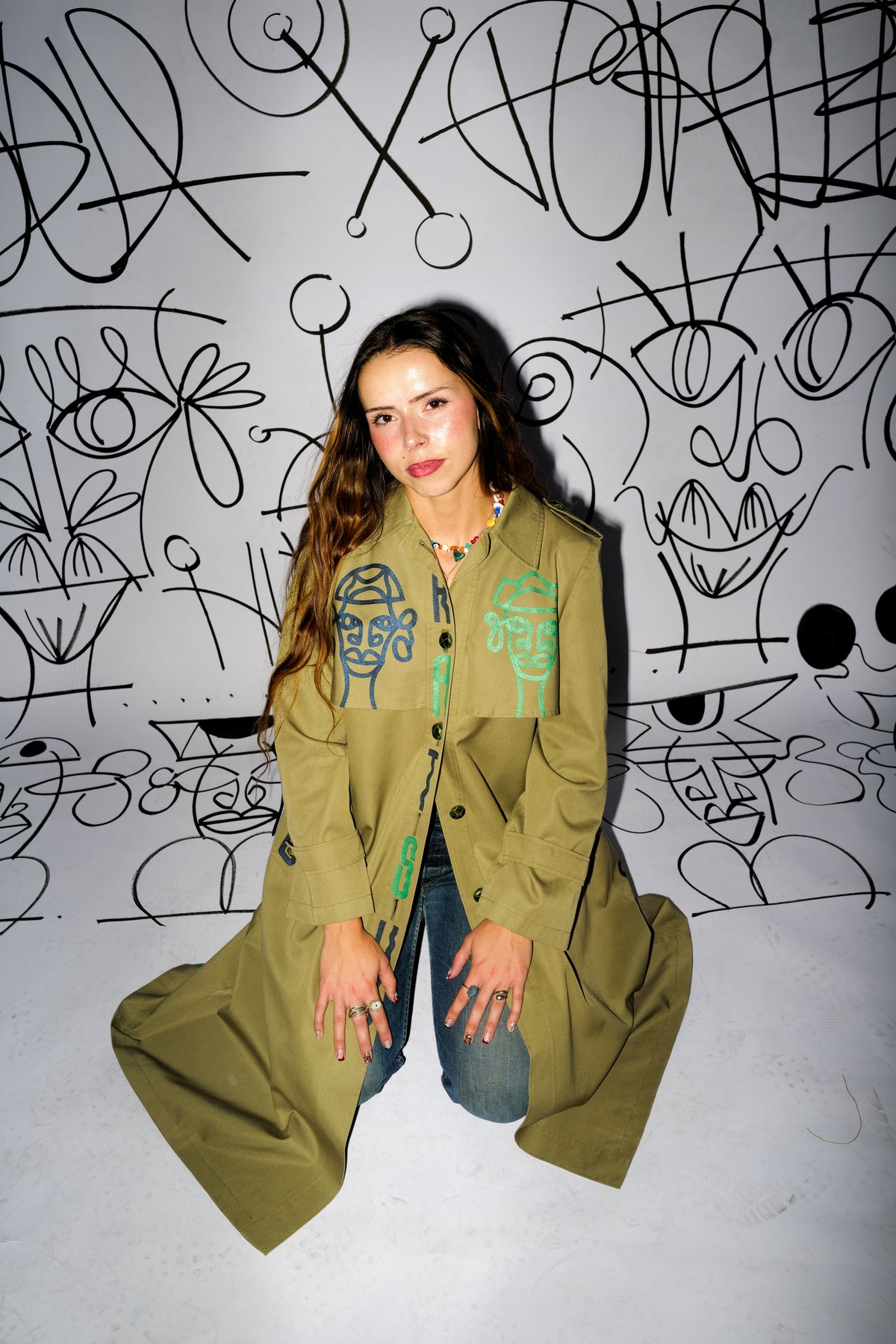 #19 Trench Coat Nino Khaki Vintage Upcycled by Josua Carvalho