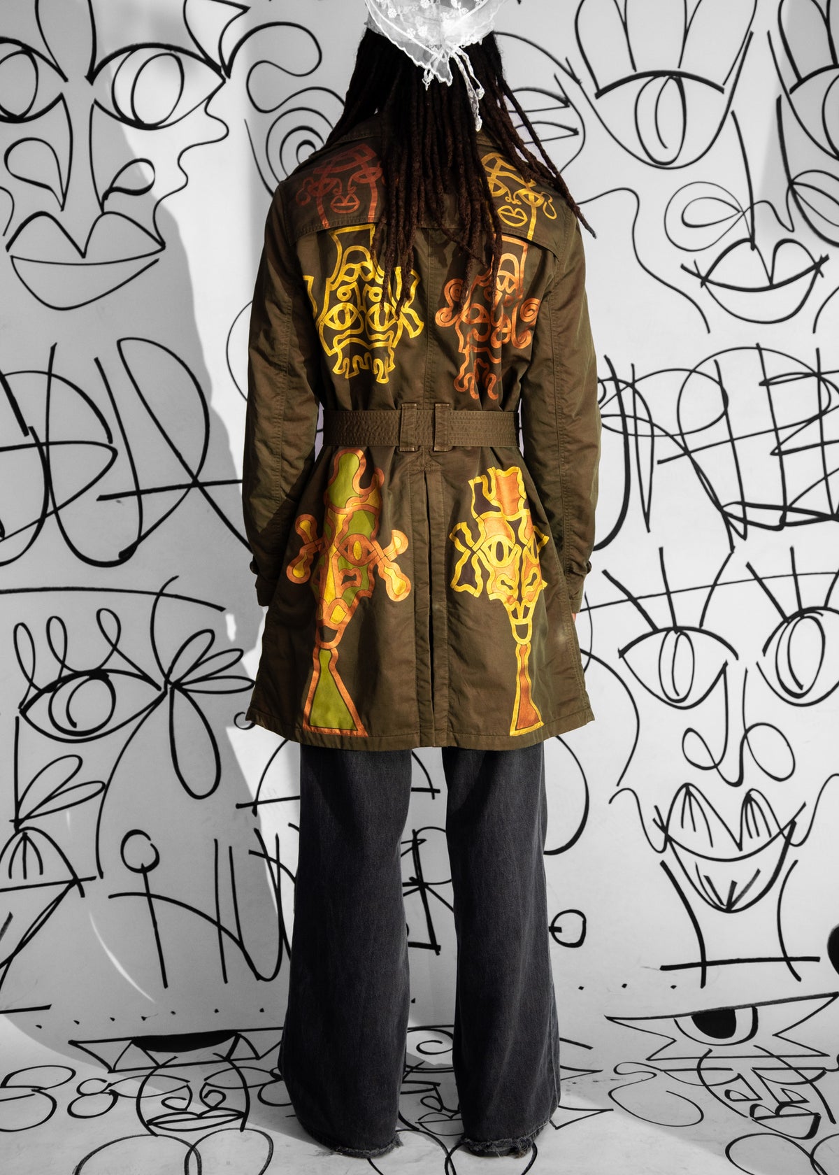 #26 Trench Coat Burberry Khaki Vintage Upcycled by Josua Carvalho