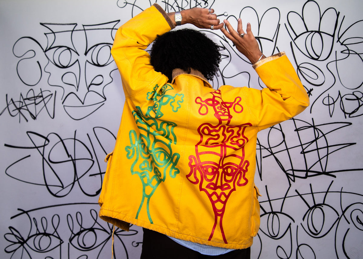 #27 Veste Jaune Vintage Upcycled by Josua Carvalho