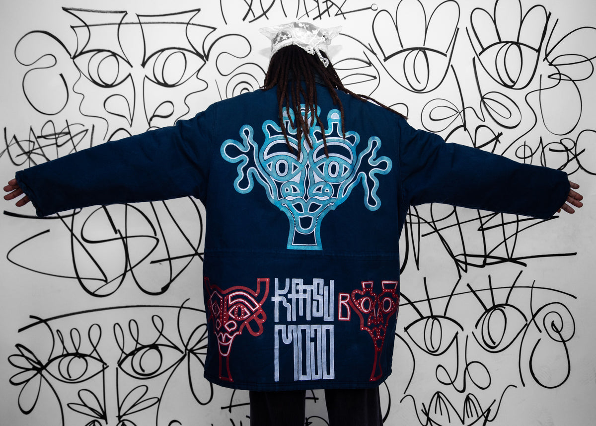 #28 Veste Bleu Vintage Upcycled by Josua Carvalho