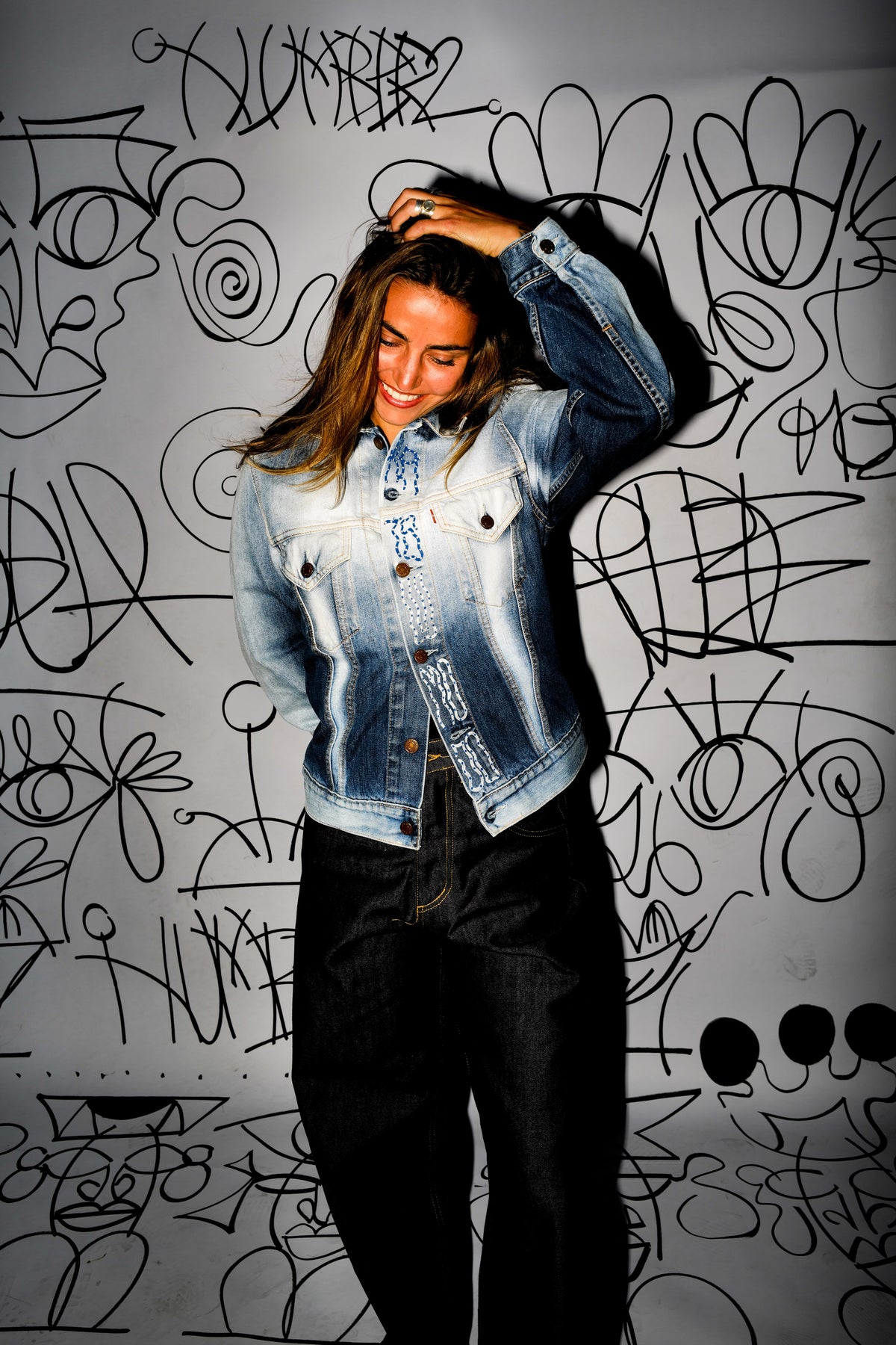 #7 Veste Levi's Y2k Tie & Dye Vintage Upcycled by Josua Carvalho