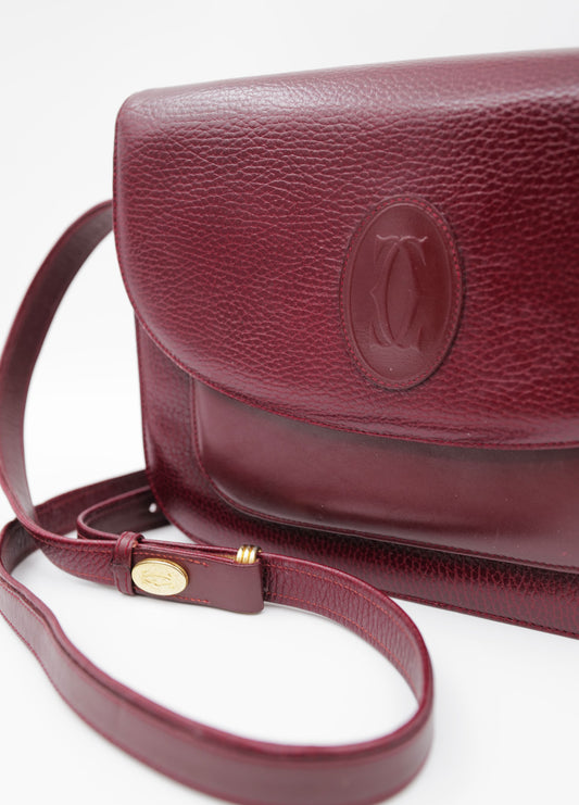 Sac Celine Vintag cuir bordeau