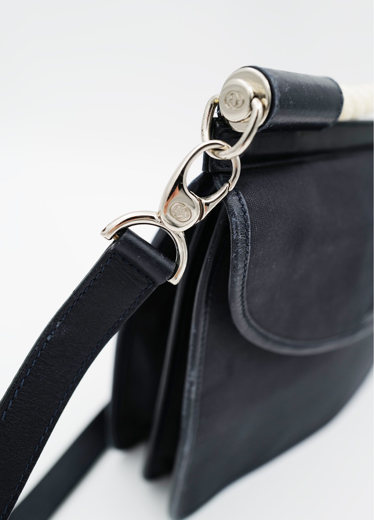 Sac Gucci Vintage bleu foncé
