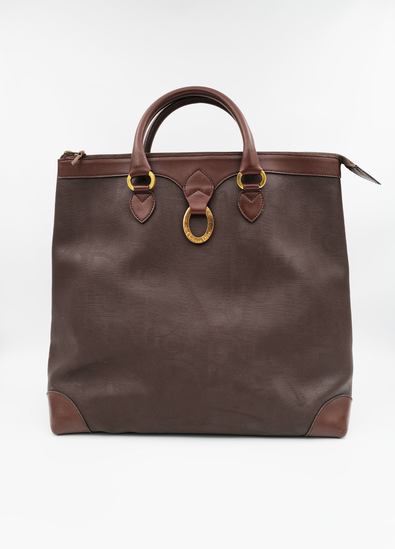 Bag-sac-cabac-totbag-Dior-Circa-vintage-70-80-brown-brun-1