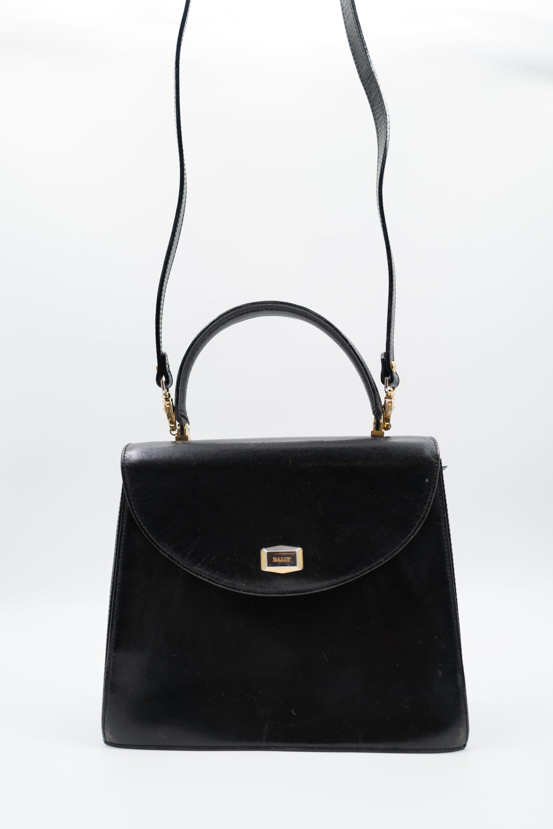 Bally-Bag-Handbag-Sacamain-Cuir-Leather-Black-Noir-Vintage-01