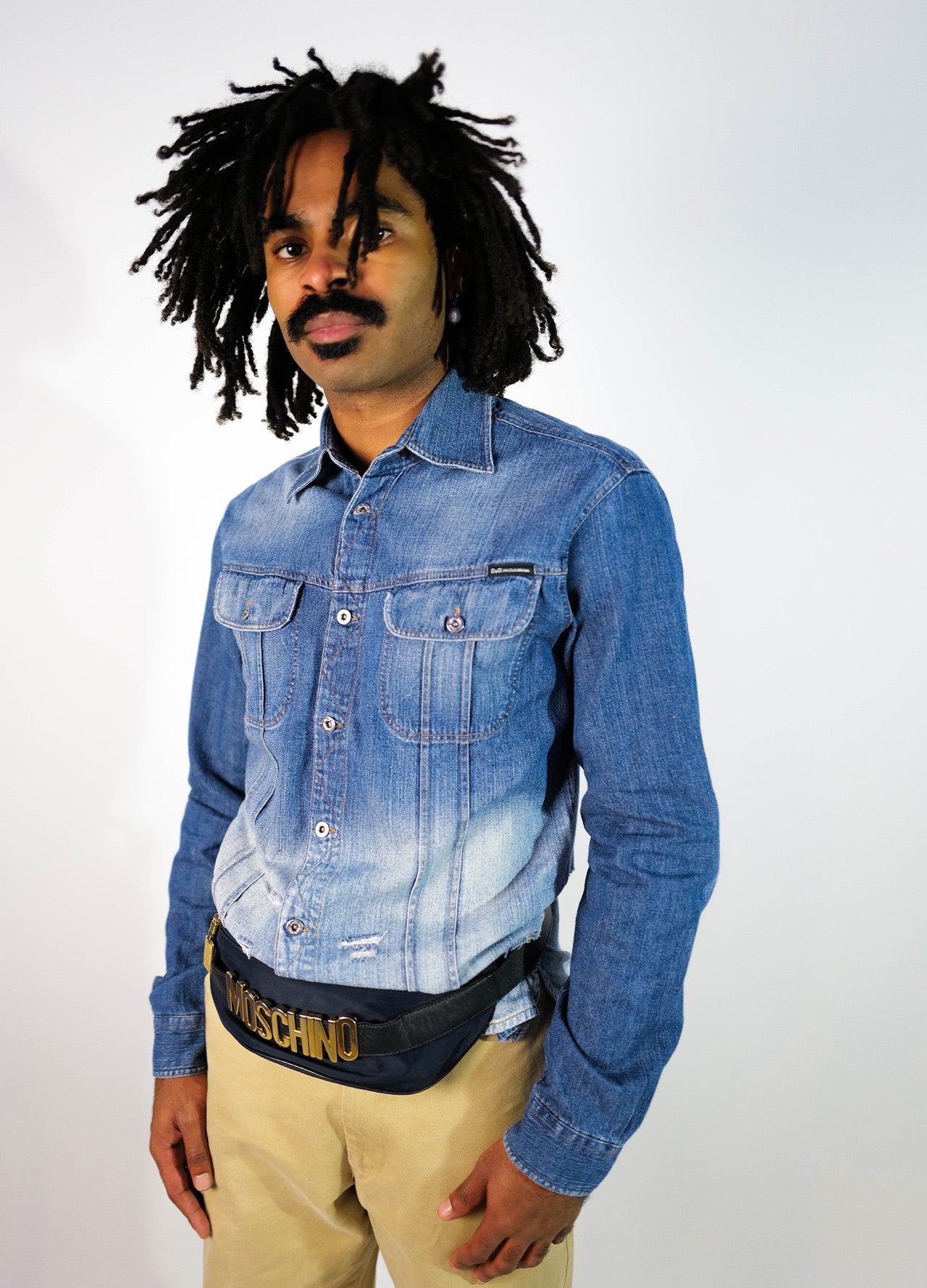 CHEMISE EN JEANS TIE N DYE DENIM DOLCE & GABBANA D&G VINTAGE-002