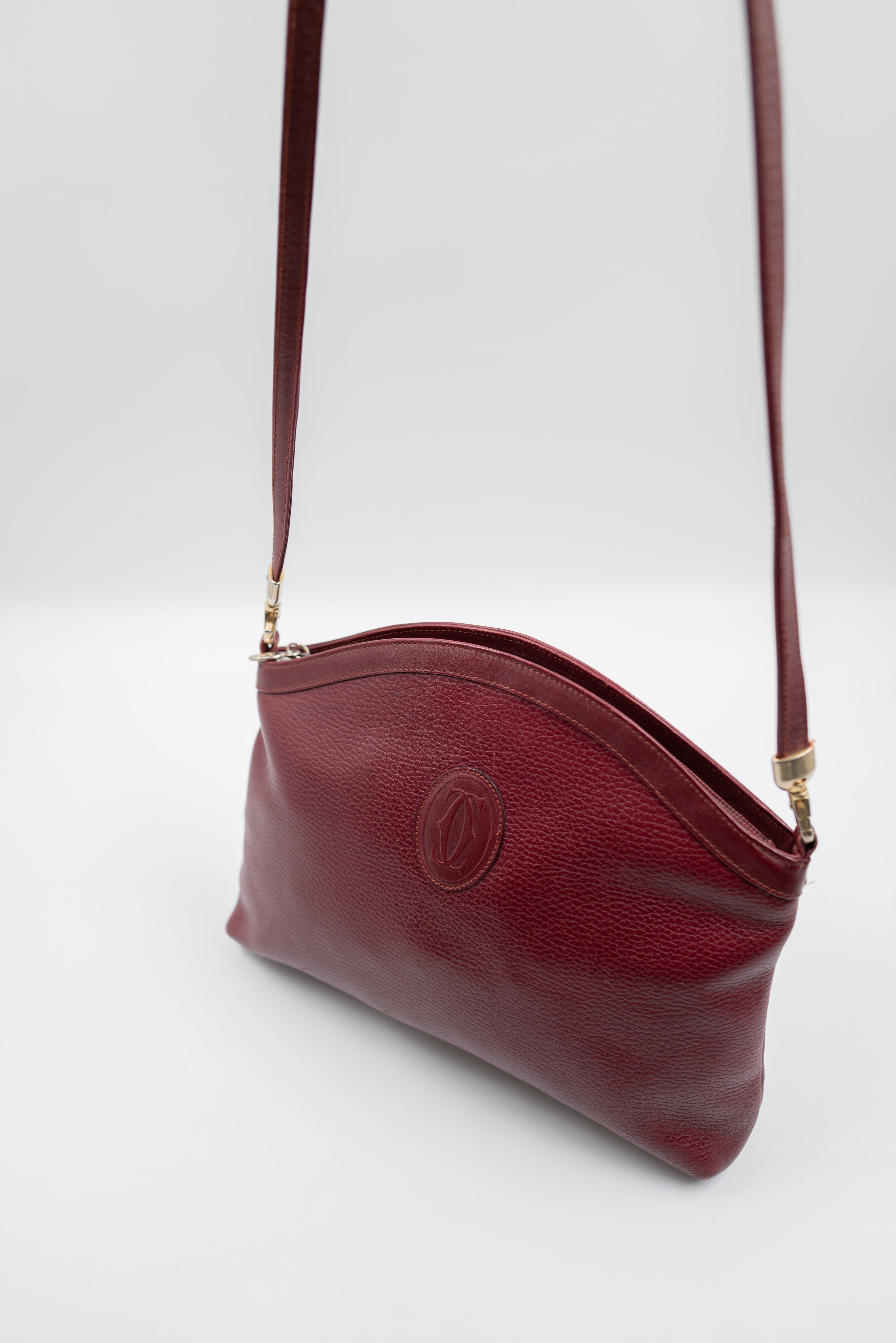 Cartier-Bag-Shoulder-Cuir-Leather-Rouge-Red-Bordeau-Vintage-04