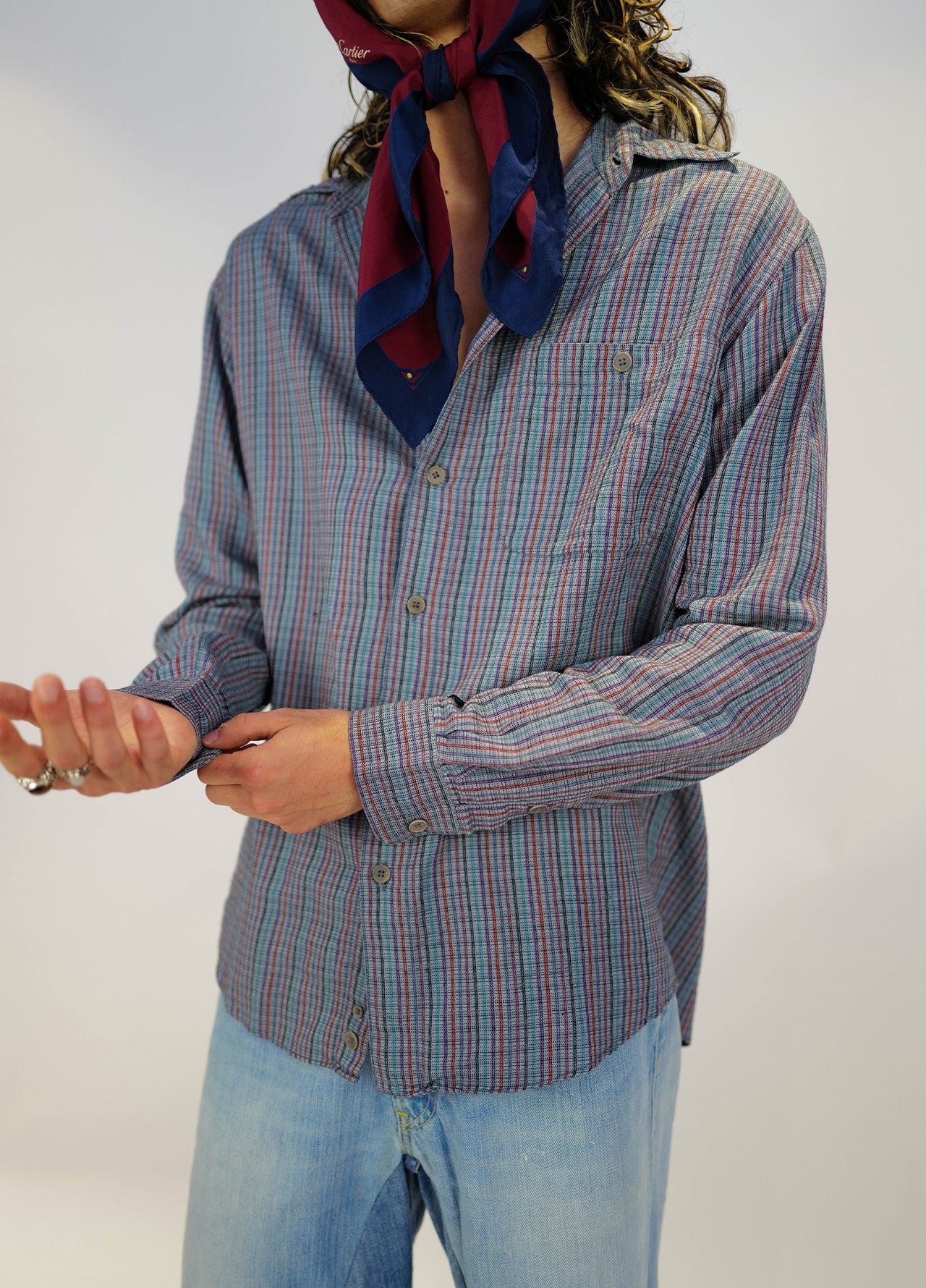 Chemise-Missoni-Raye-Manche-Longues-Vintage-05