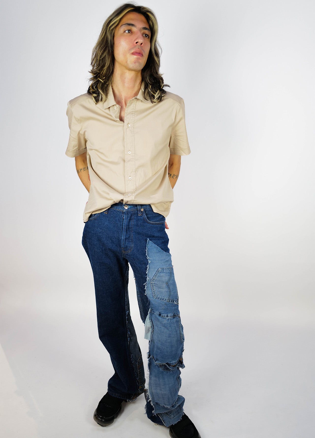 Chemise-Prada-Beige-Manche-Courte-Vintage-03