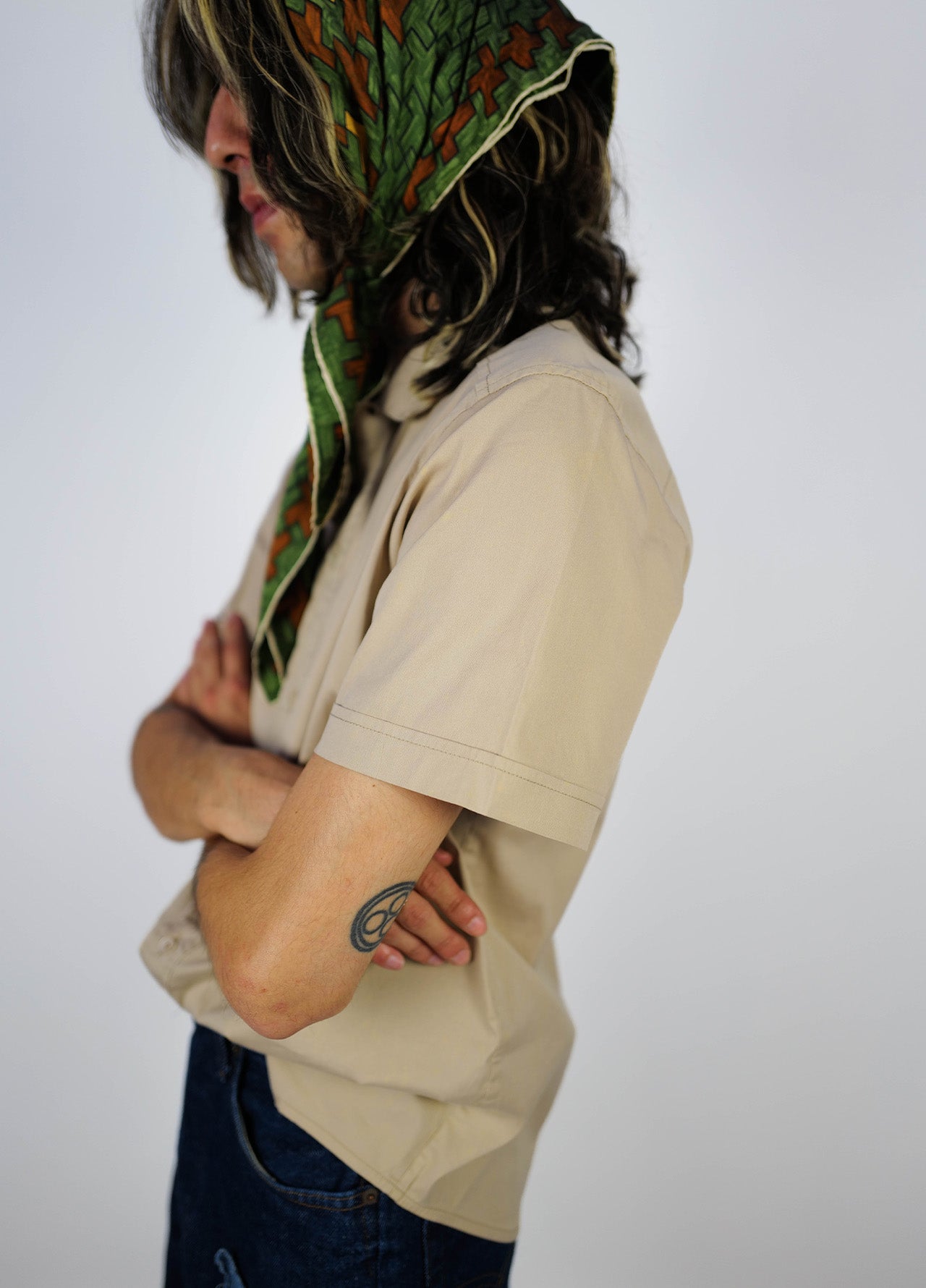 Chemise-Prada-Beige-Manche-Courte-Vintage-04