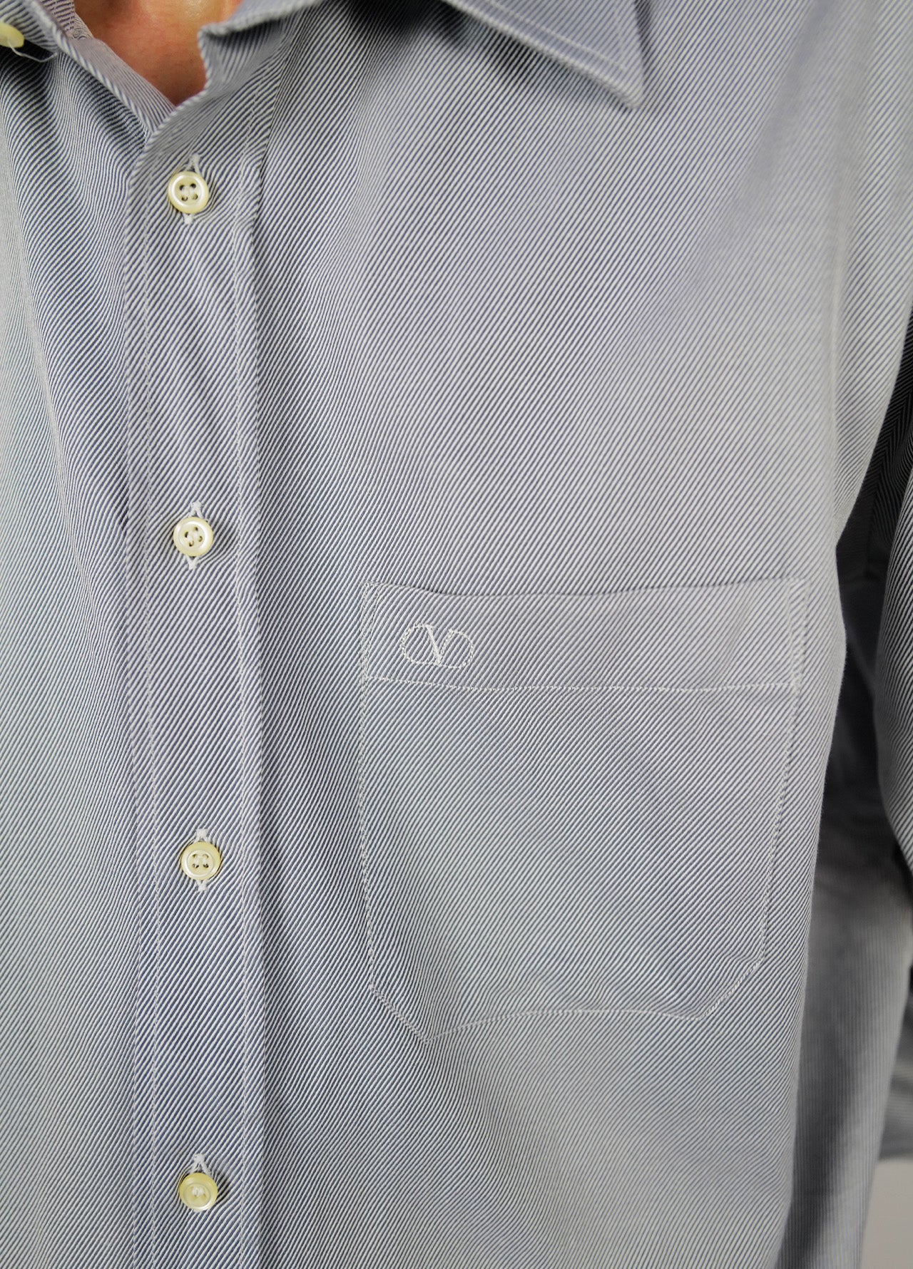 Chemise-Valentino-Bleu-Manches-Longues-Vintage-04