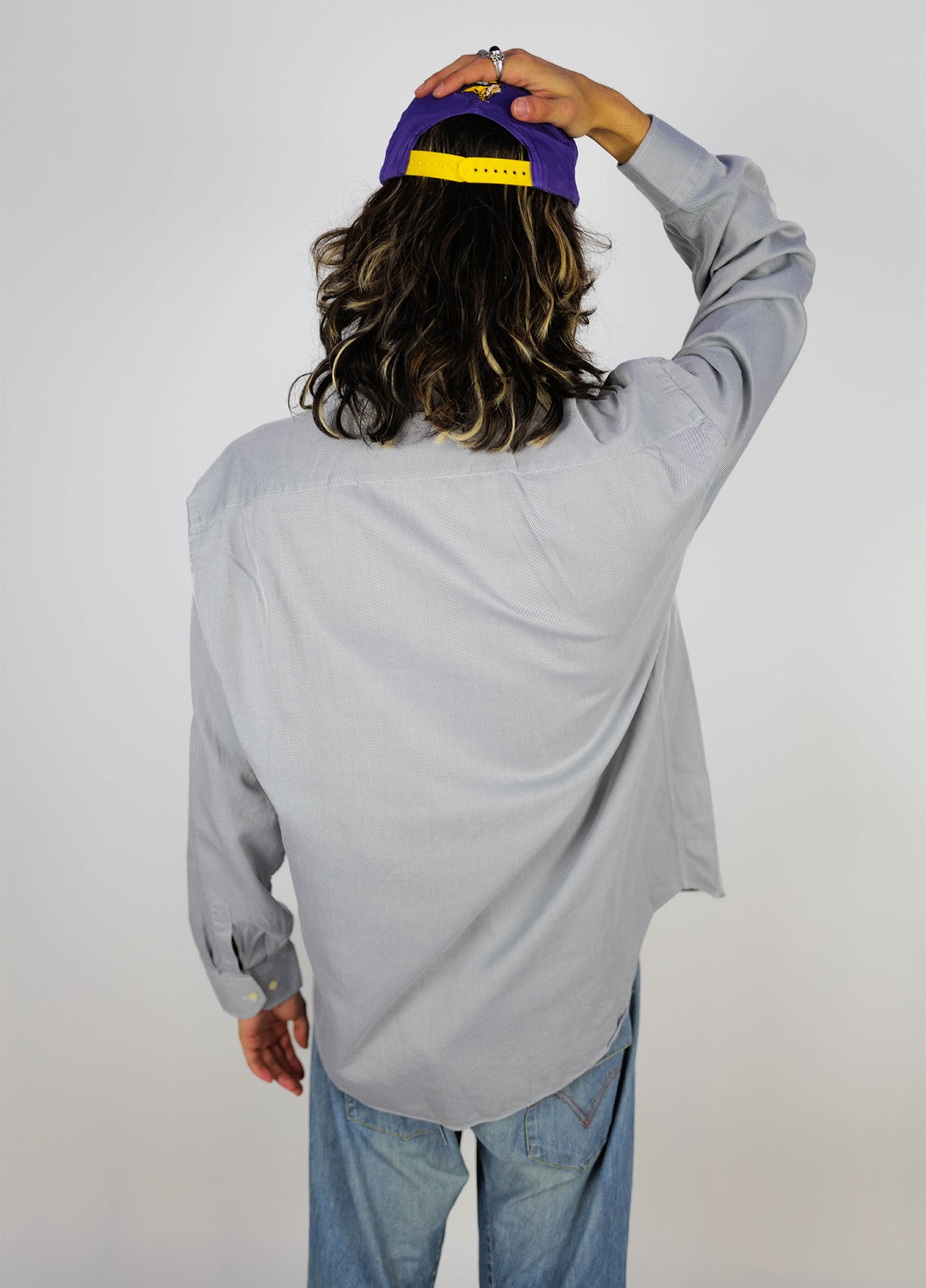 Chemise-Valentino-Bleu-Manches-Longues-Vintage-05