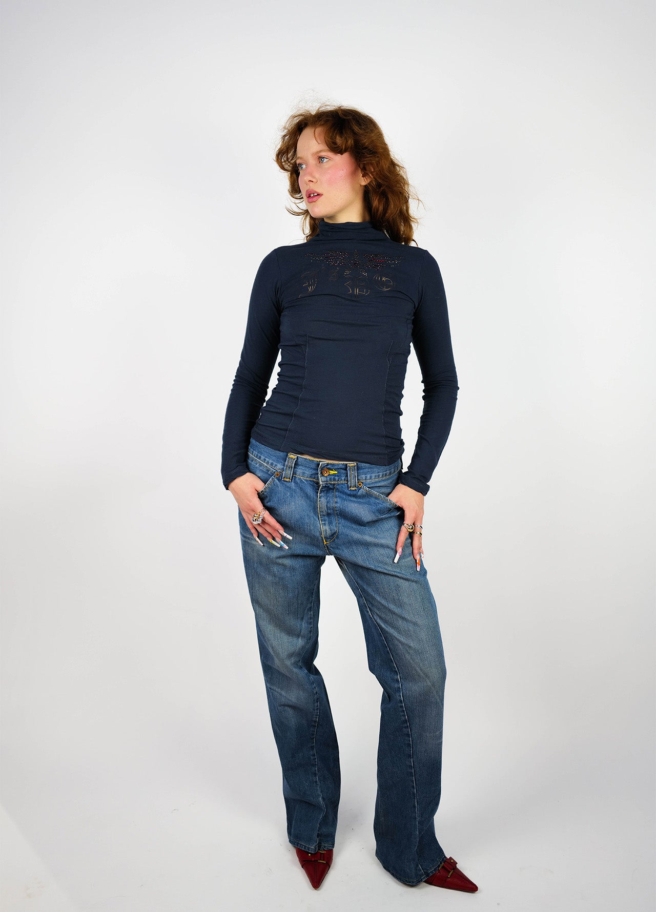 Haut-Top-JeanPaulGaultier-JPG-jeans-vintage-2000-blue-bleu-3