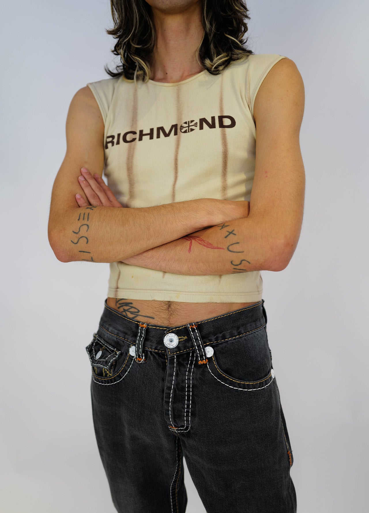 Haut-Top-Richmond-Vintage-2000-Y2K-Unisex-beige-1