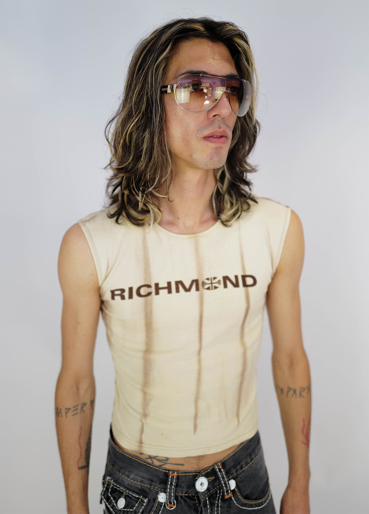 Haut-Top-Richmond-Vintage-2000-Y2K-Unisex-beige-4