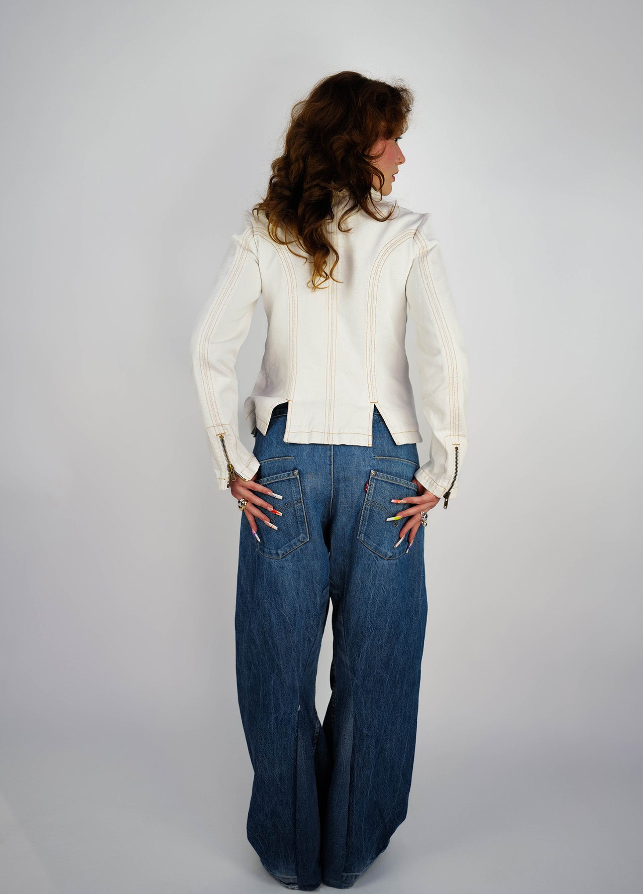 Jeans-Denim-Levi's-Levis--Engineered-Twisted-Reworked-Vintage-2000-Y2K-Blue-bleu-2