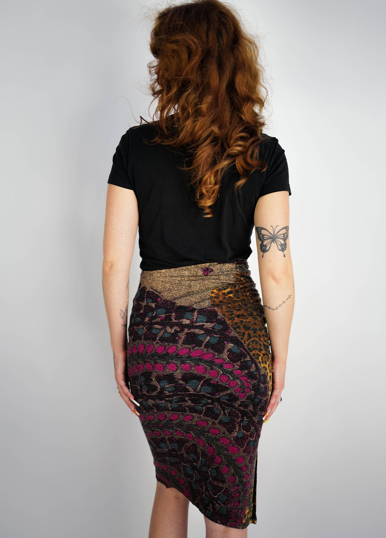 Jupe-RobertoCavalli-Roberto-Cavalli-vintage-Y2K-brown-brun-motifs-4