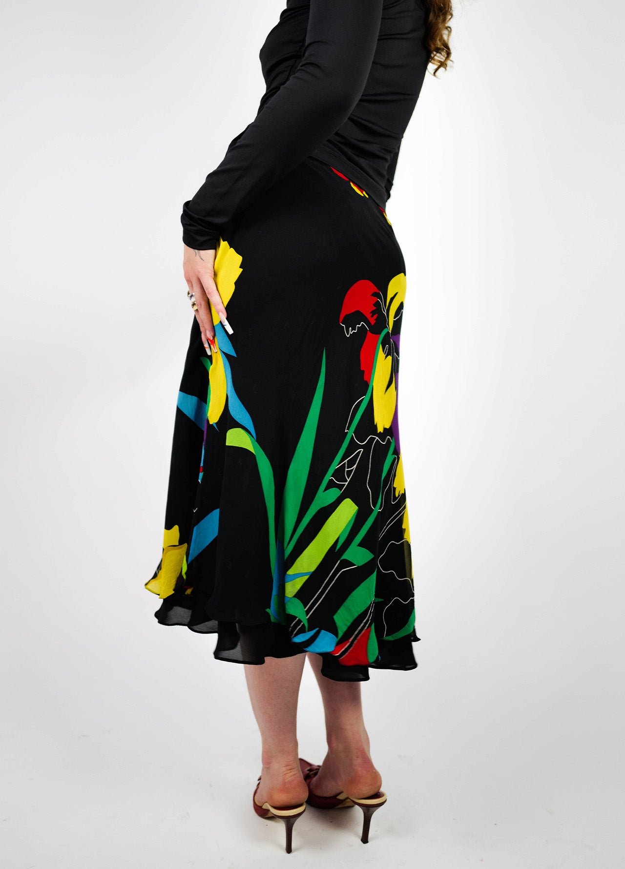 Jupe-dress-Iceberg-Vintage-fleur-motifs-1