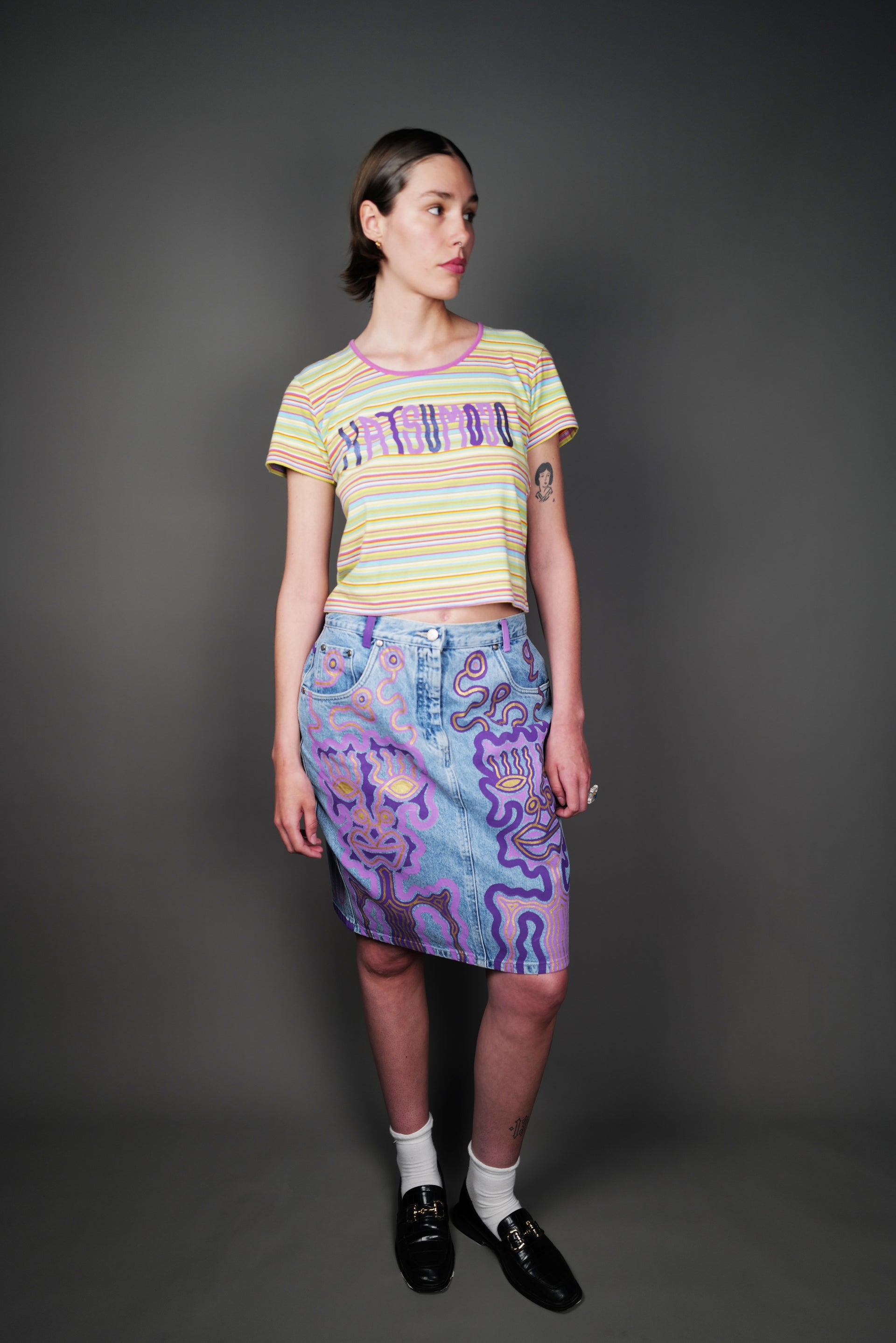 Denim Skirt Vintage Upcycled By Josua Carvalho