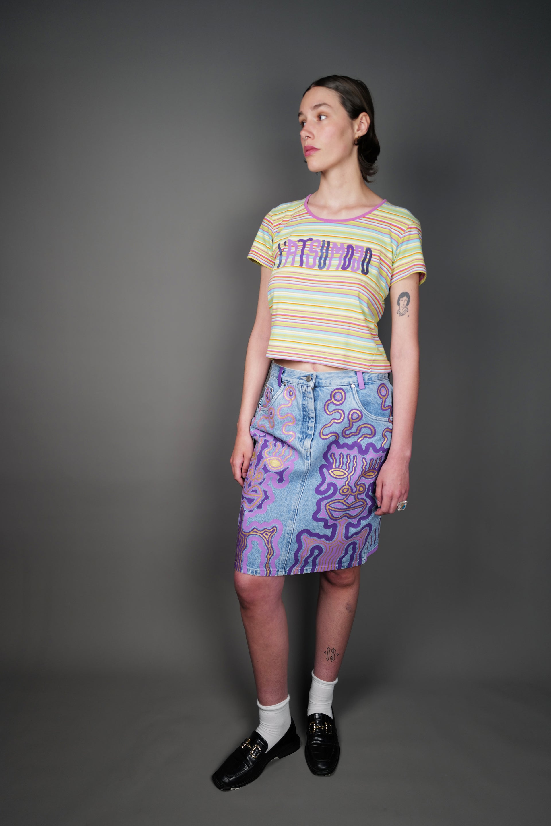 Denim Skirt Vintage Upcycled By Josua Carvalho