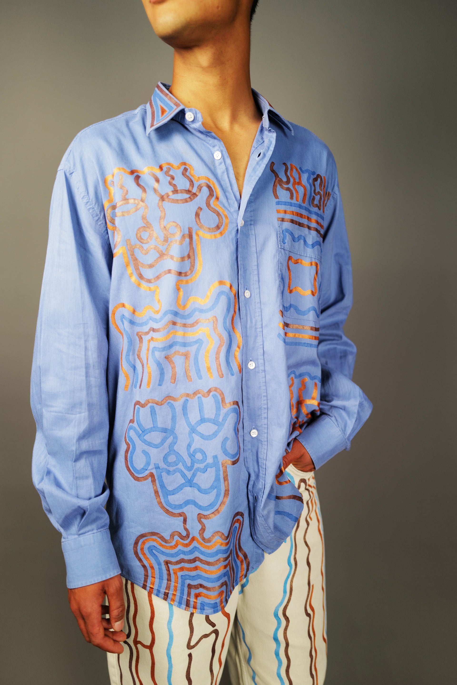 Chemise Lanvin Vintage Upcycled by Josua Carvalho