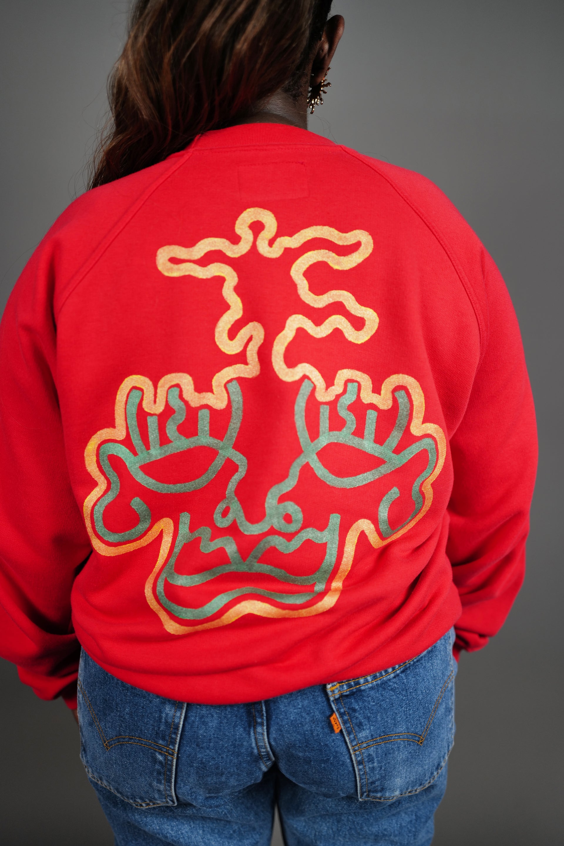 Sweater Rouge Vintage Upcycled by Josua Carvalho