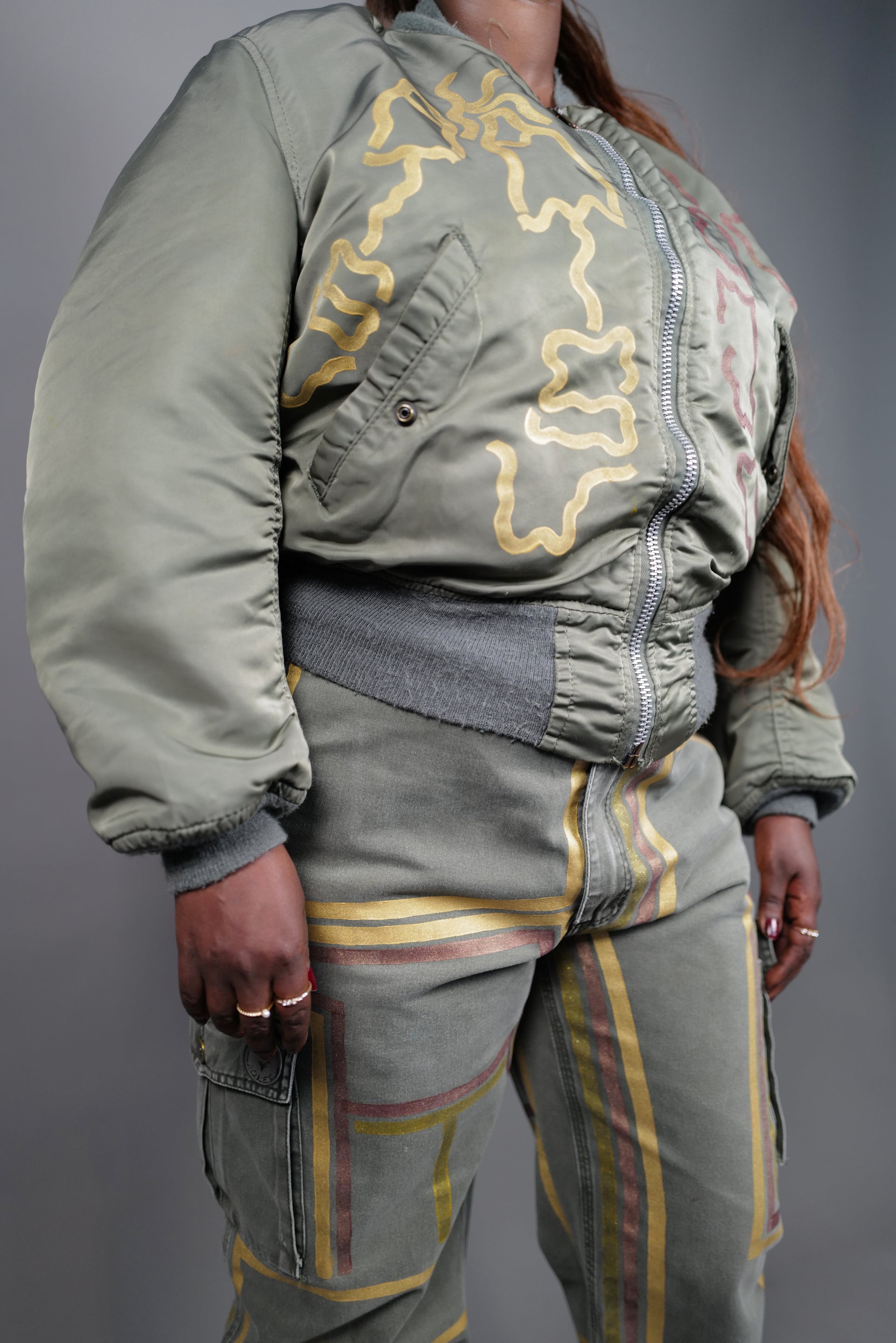 Pantalon Vert Vintage Upcycled by Josua Carvalho