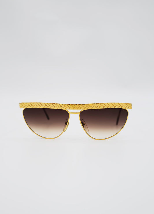 Lunette-solaire-sunglass-GMV-80-90-vintage-Gold-or-1
