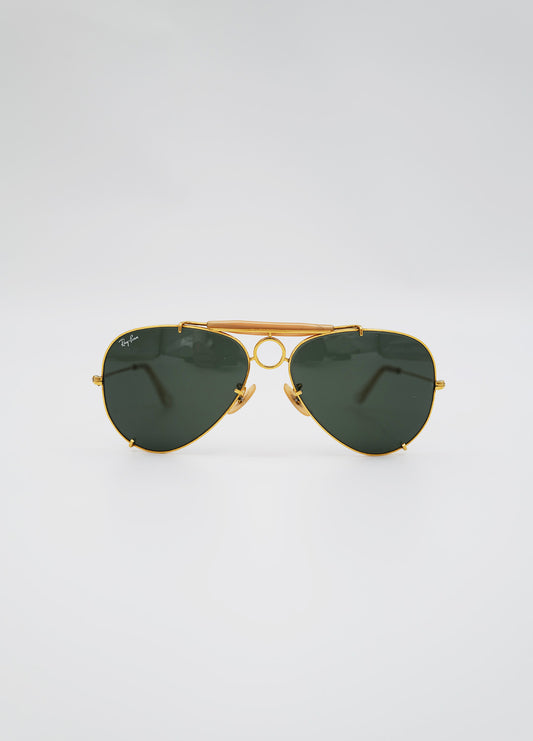 Lunette-solaire-sunglass-Ray-ban-Rayban-Aviateur-pilot-vintage-gold-or-green-vert-1