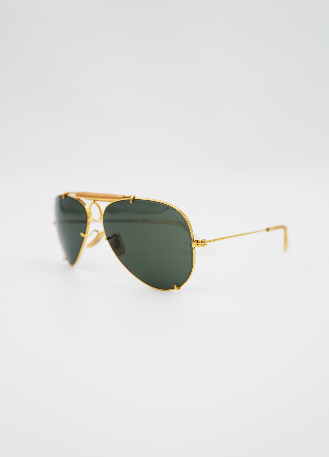 Lunette-solaire-sunglass-Ray-ban-Rayban-Aviateur-pilot-vintage-gold-or-green-vert-2