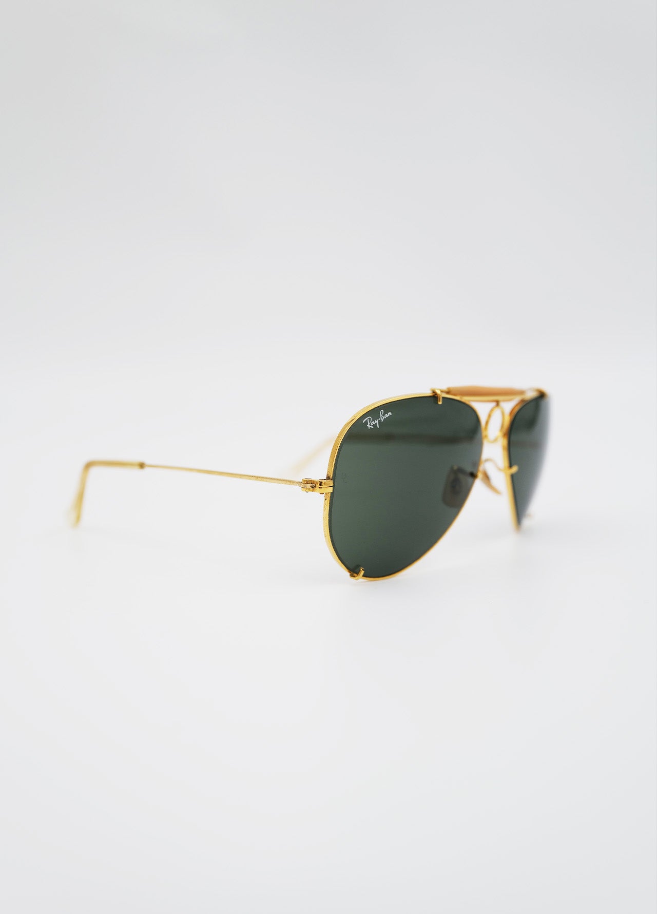 Lunette-solaire-sunglass-Ray-ban-Rayban-Aviateur-pilot-vintage-gold-or-green-vert-3
