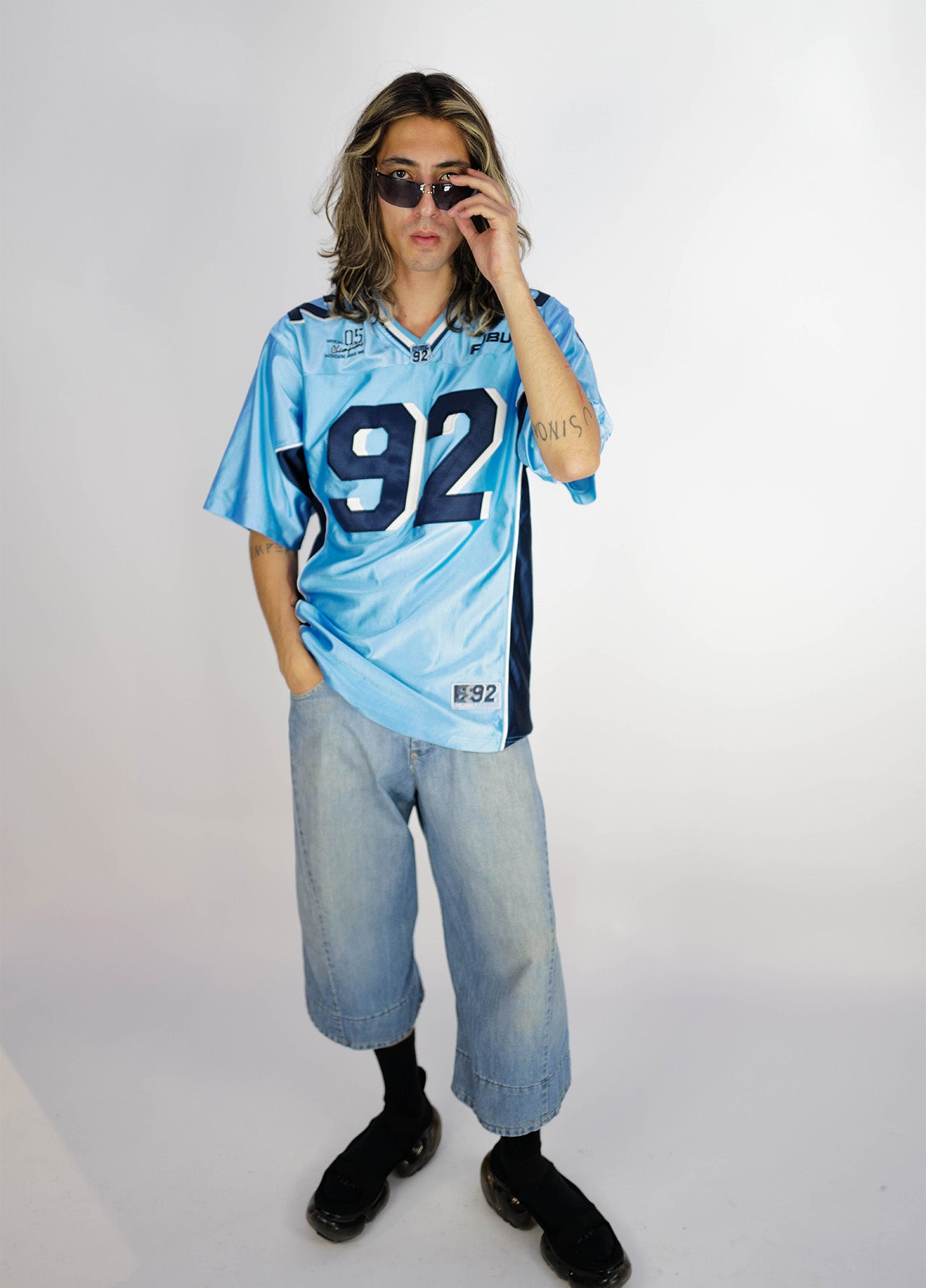 Maillot-jersey-footus-FUBU-vintage-Y2K-blue-bleu-2