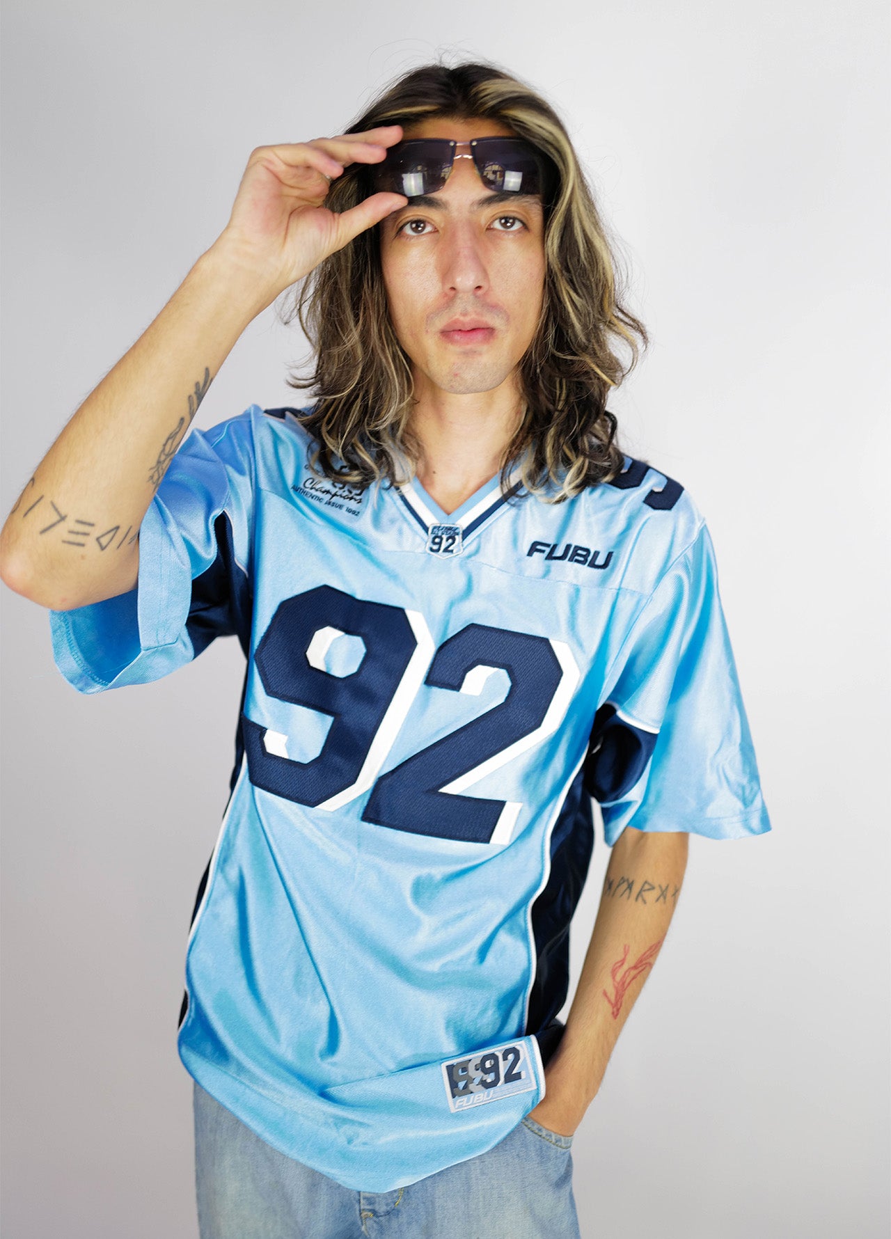 Maillot-jersey-footus-FUBU-vintage-Y2K-blue-bleu-3