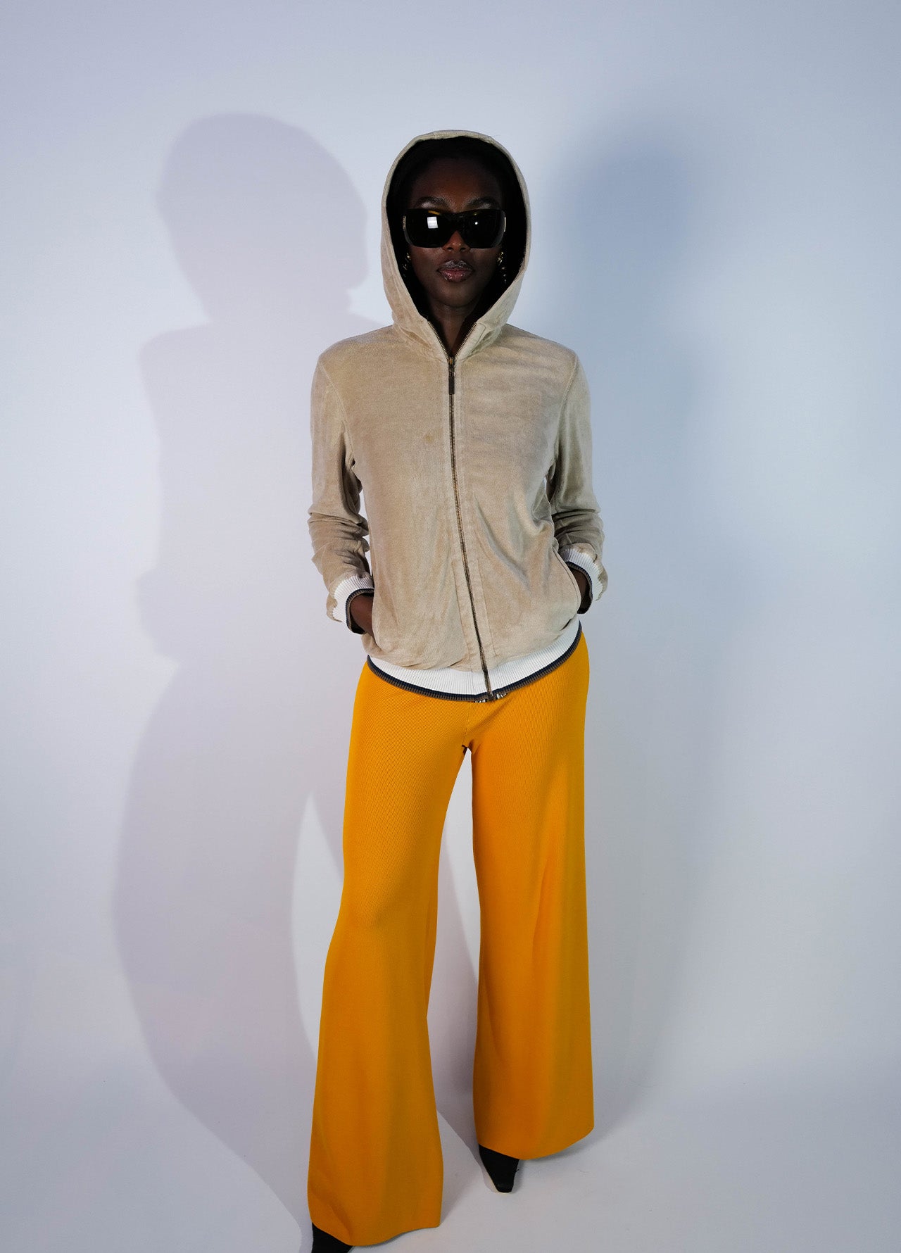 PULL-CAPUCHON - TRACKTOP- JUST- CAVALLI- VINTAGE- 90'S-001