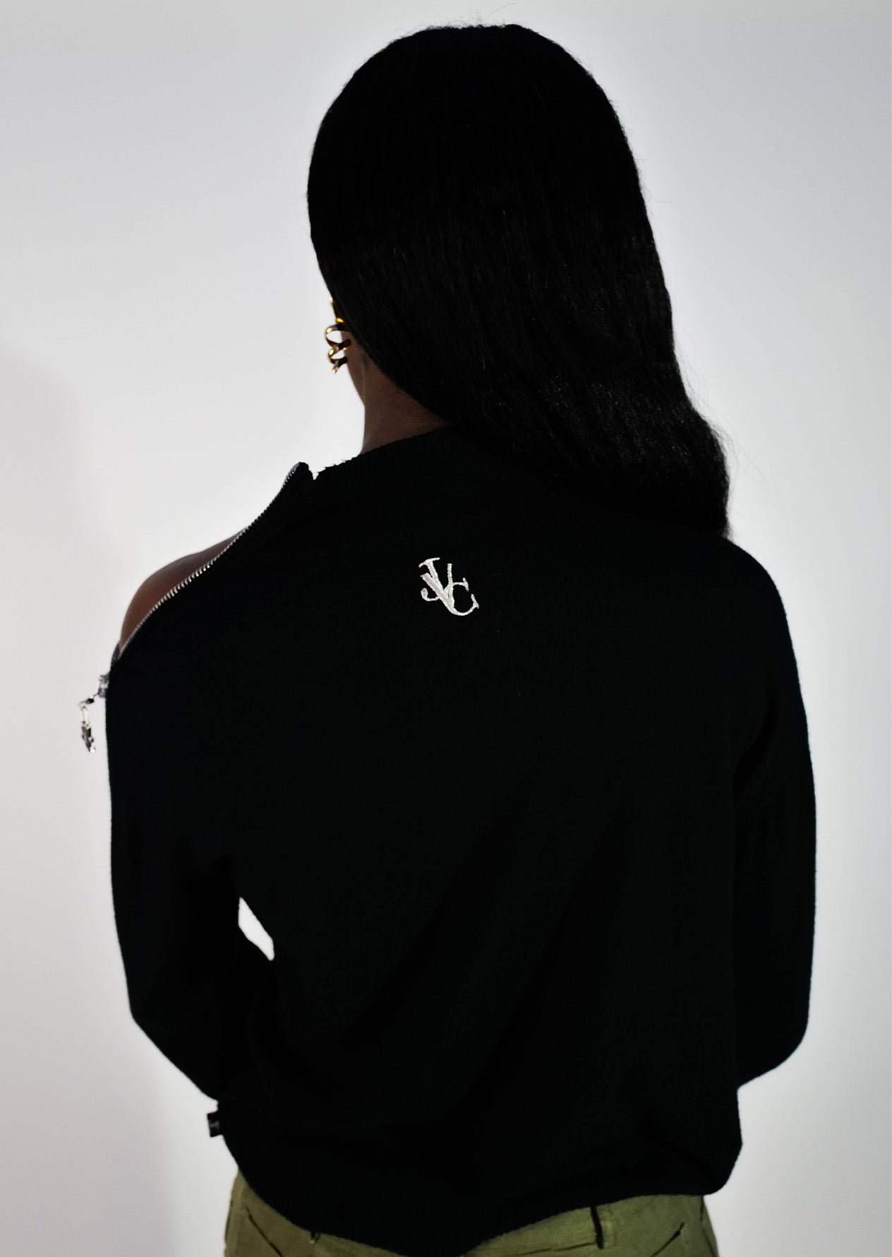 PULL COL ROULÉ À ZIP VERSACE JEANS COUTURE VINTAGE 90'S-004