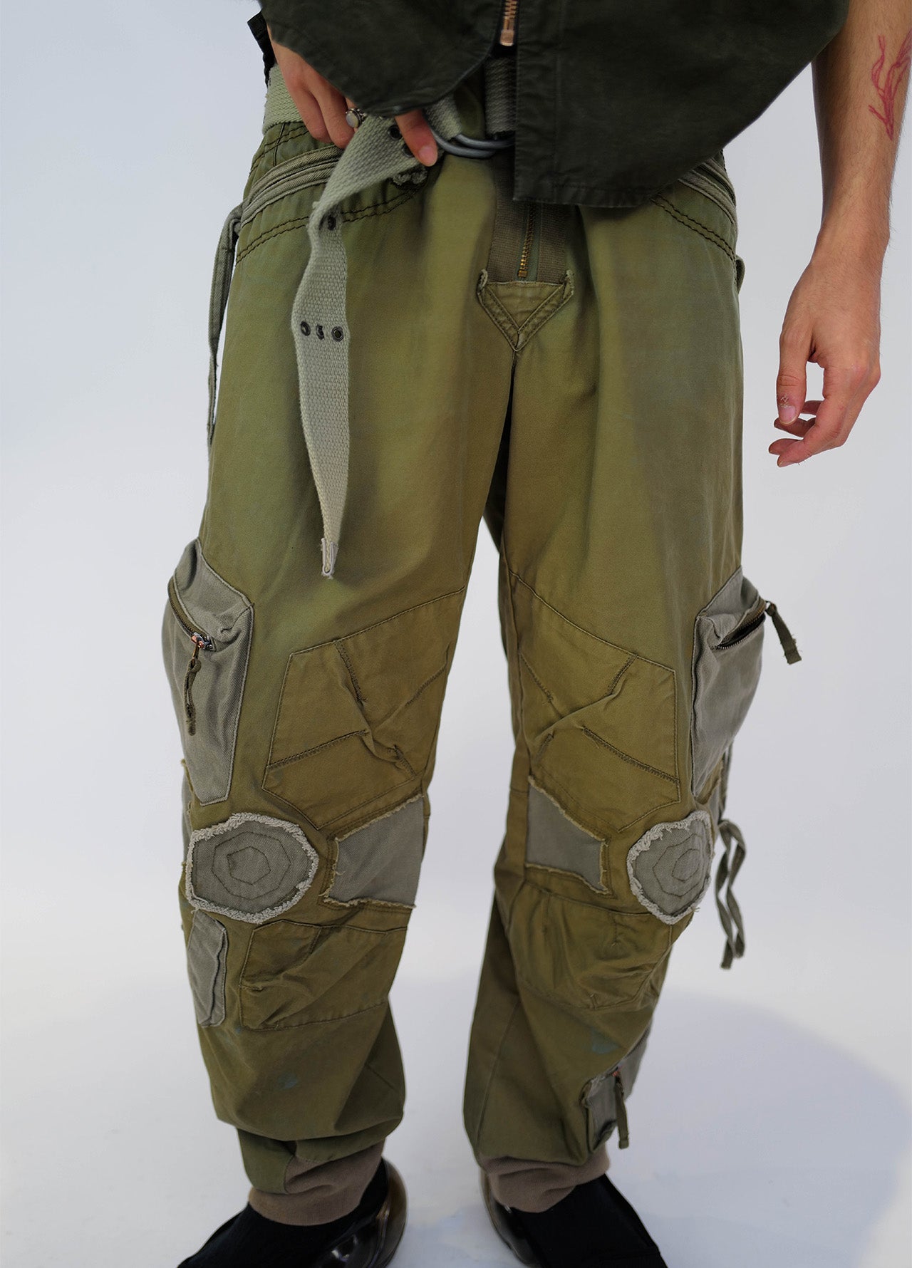Pantalon-gants-paramilitaire-militaire-cargo-vintage-green-vert-4