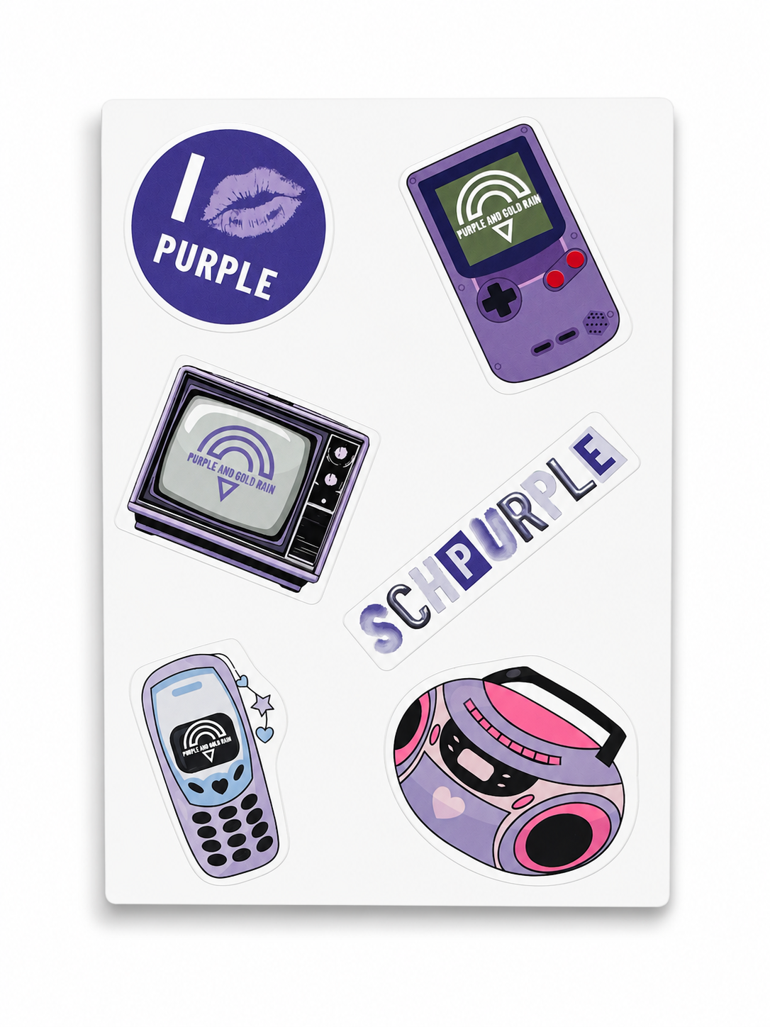 Planche de Stickers Purple