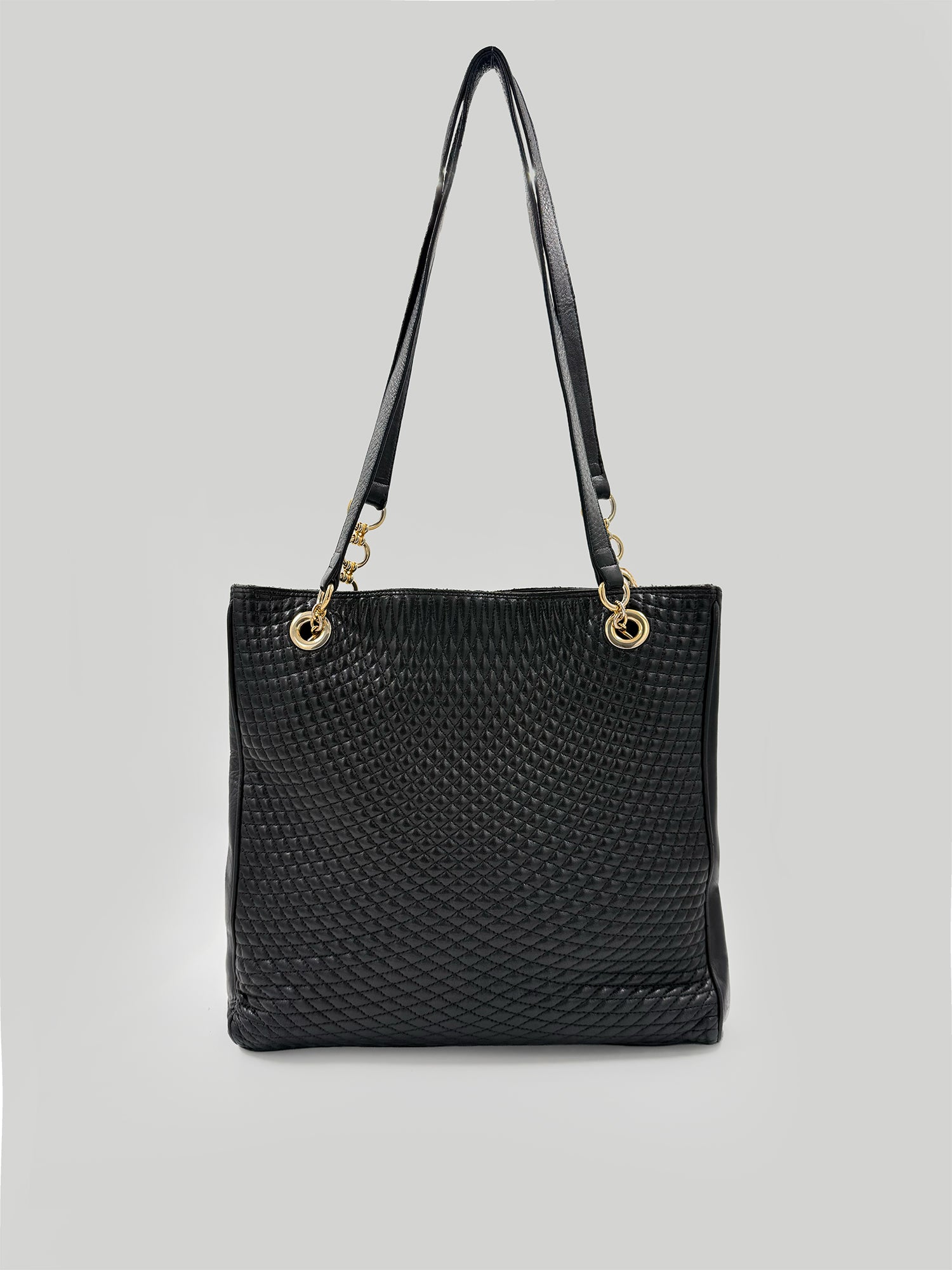 SAC BALLY CUIR NOIR VINTAGE