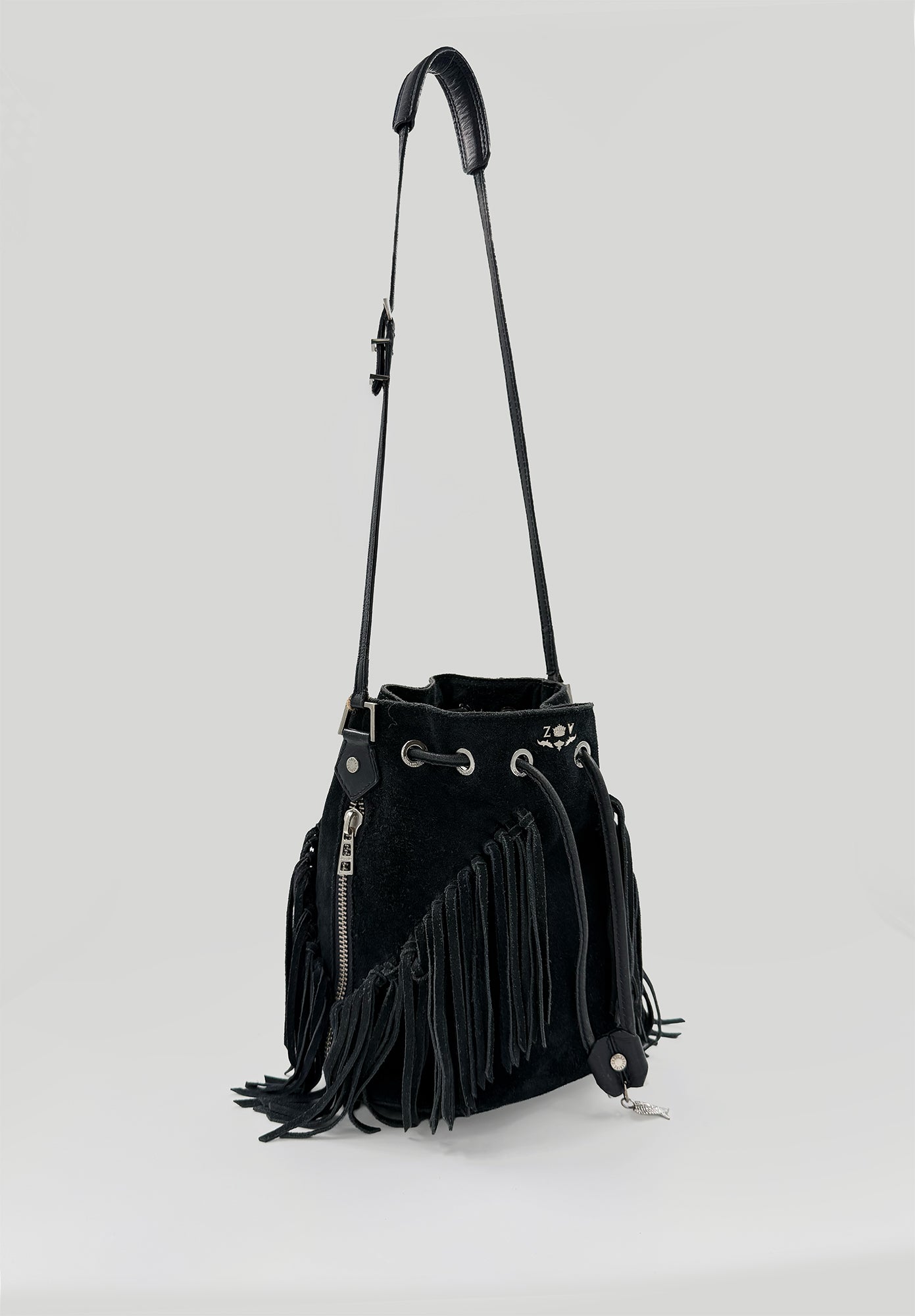 SAC ZADIG&VOLTAIRE BOBO SUEDE FRANGE VINTAGE 00'S