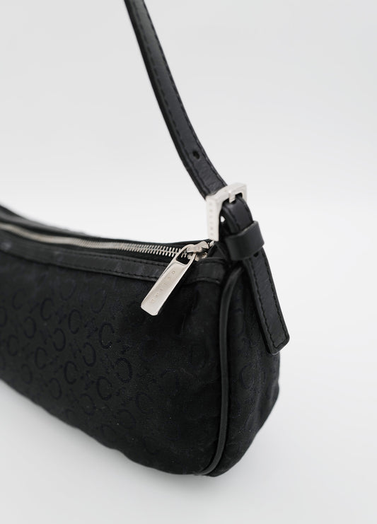Sac-Celine-Noir-Monogramme-Discret-Argent-Portee-Epaule-Vintage-01