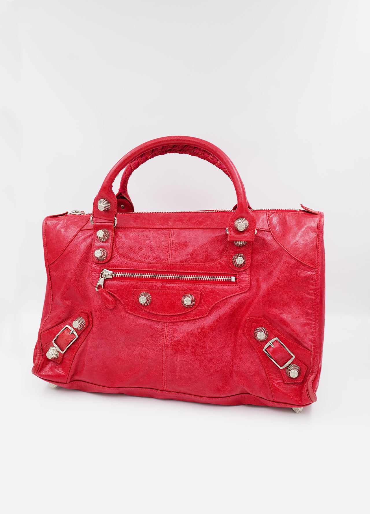 Sac-bag-Balenciaga-Preloved-vintage-red-rouge-2