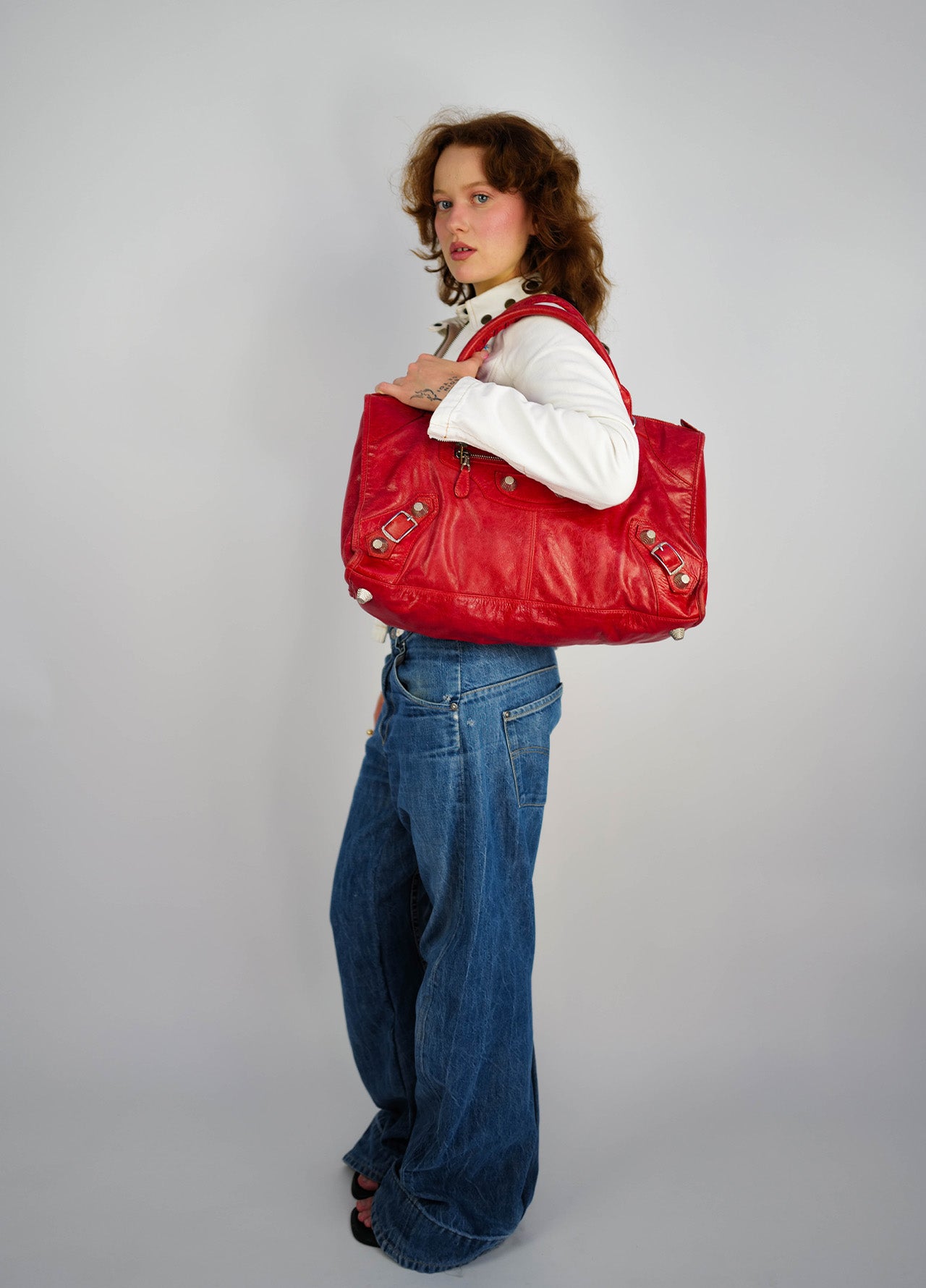 Sac-bag-Balenciaga-Preloved-vintage-red-rouge-5