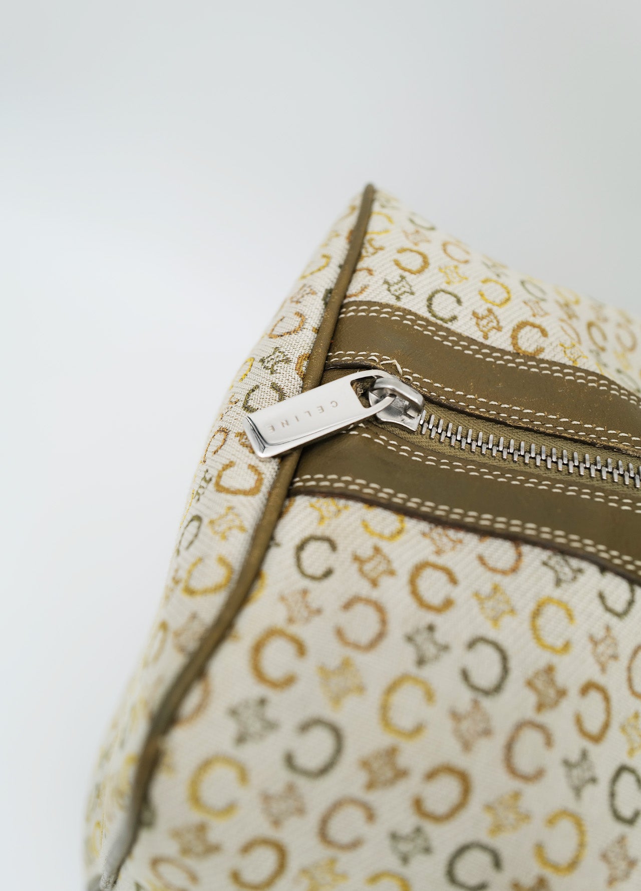 Sac-bag-Veline-Boston-Vintage-2000-Y2K-Vert-green-beige-4