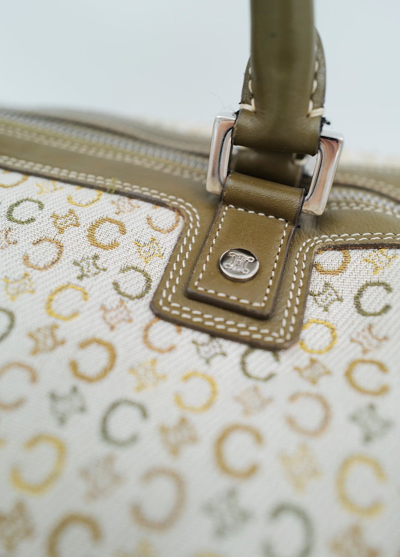 Sac-bag-Veline-Boston-Vintage-2000-Y2K-Vert-green-beige-5