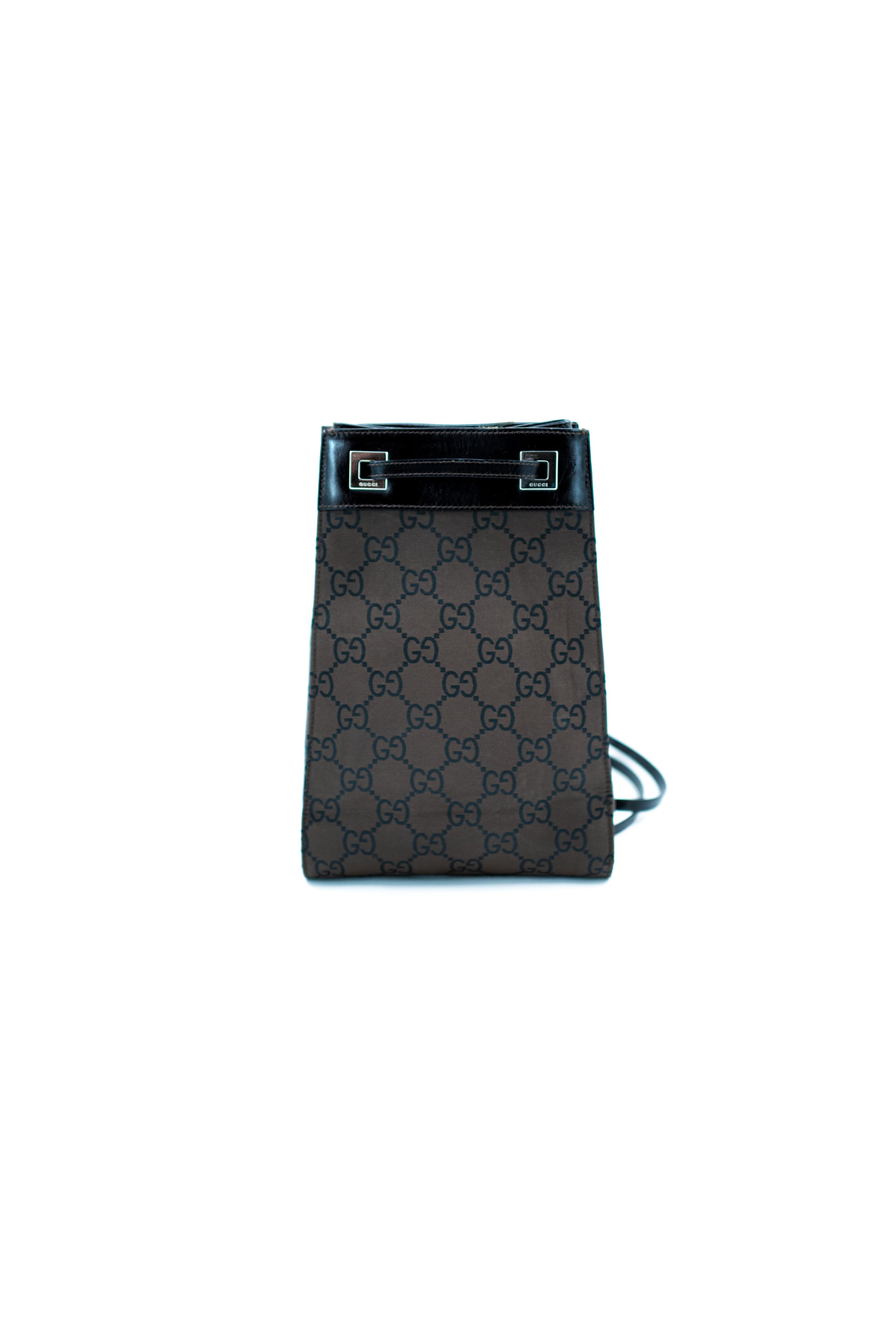 SacGucciBagpack_toile_cuir_marron_noir_vintagederriere-02